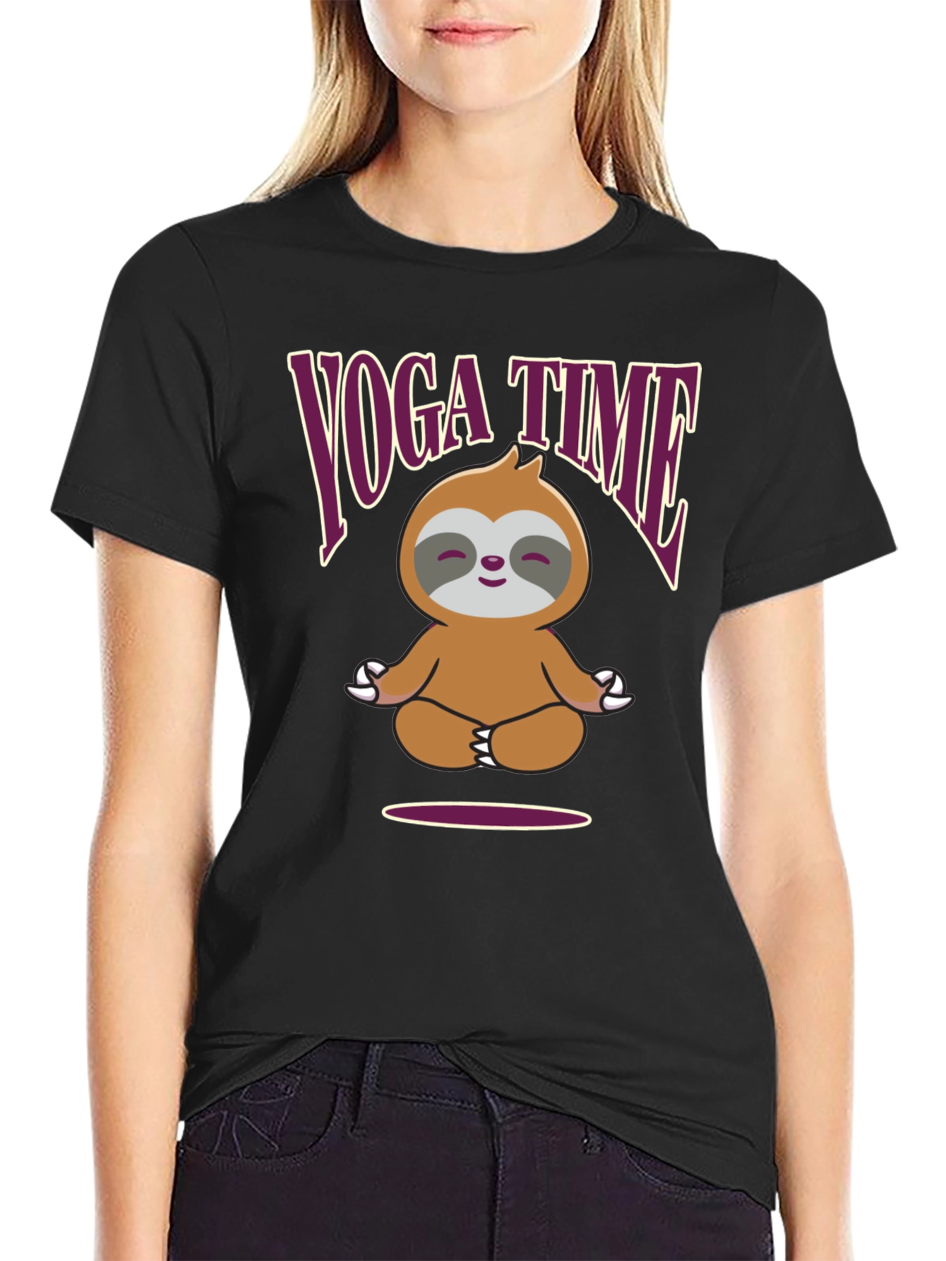 Yoga Sloth T-Shirt - Meditating Sloth Tee