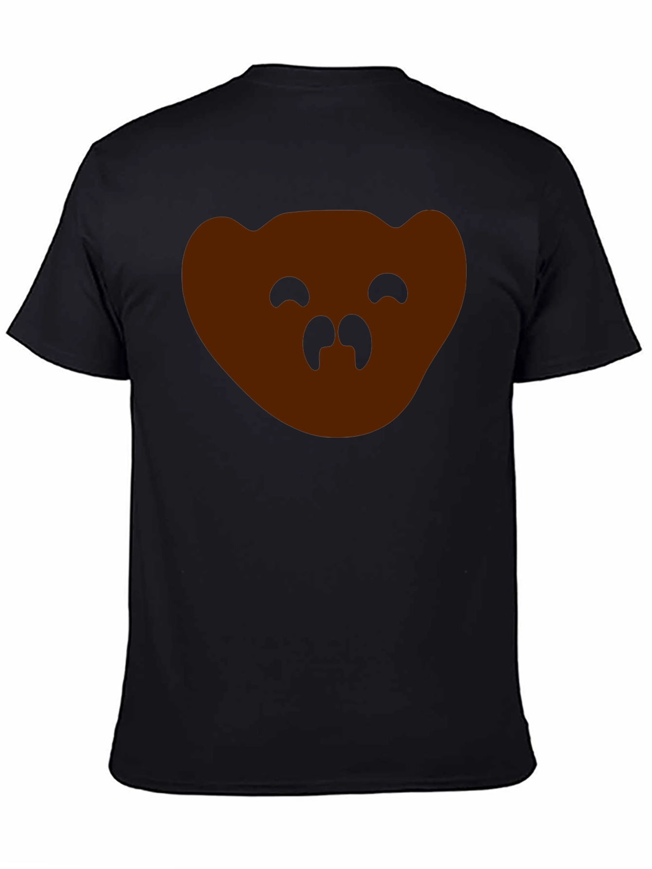Bear Face Graphic Tee - Mens Black T-Shirt