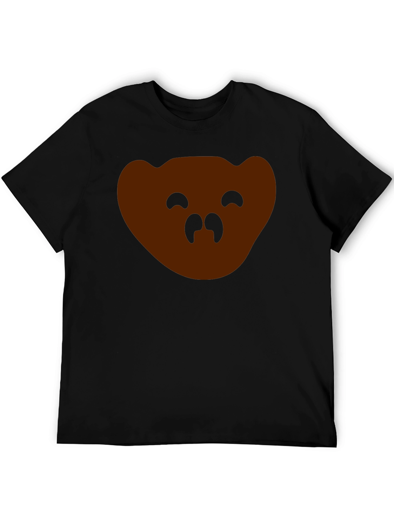 Bear Face Graphic Tee - Mens Black T-Shirt
