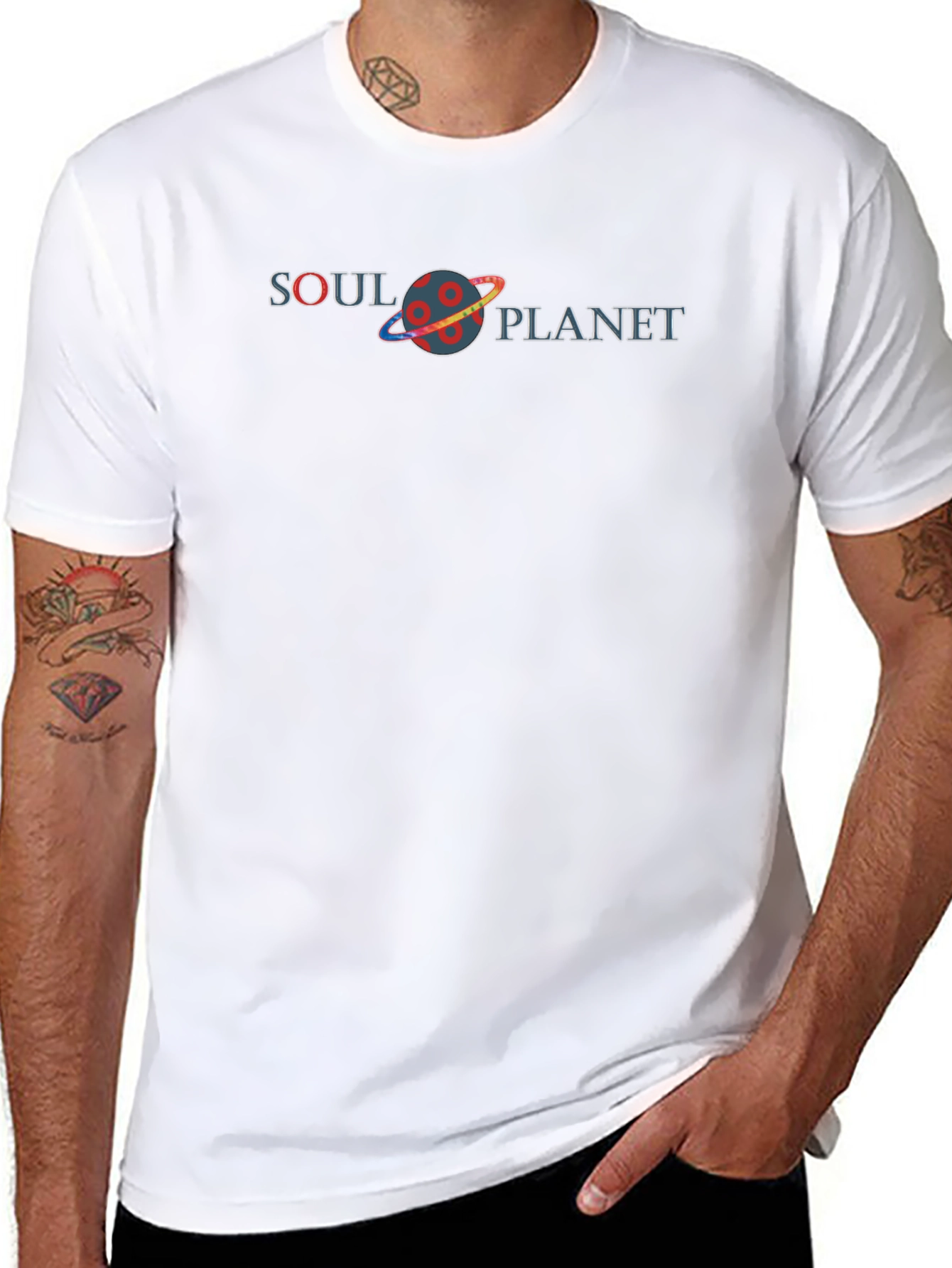 Soul Planet Graphic Tee - Stylish Black T-Shirt