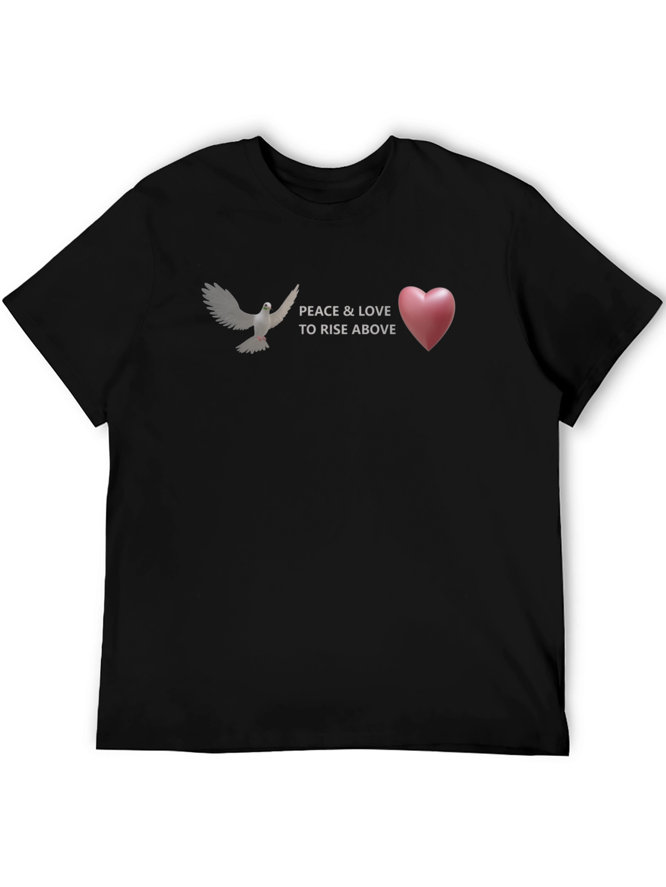 Peace & Love Graphic T-Shirt - Rise Above