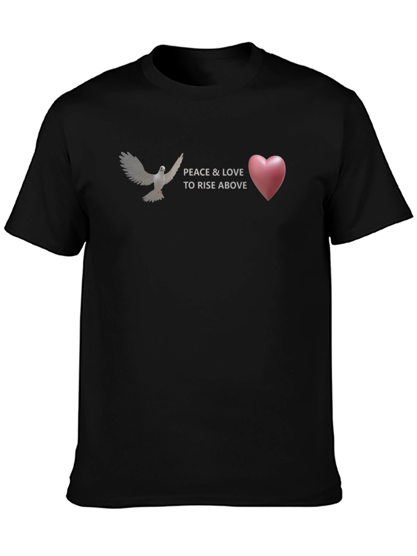 Peace & Love Graphic T-Shirt - Rise Above