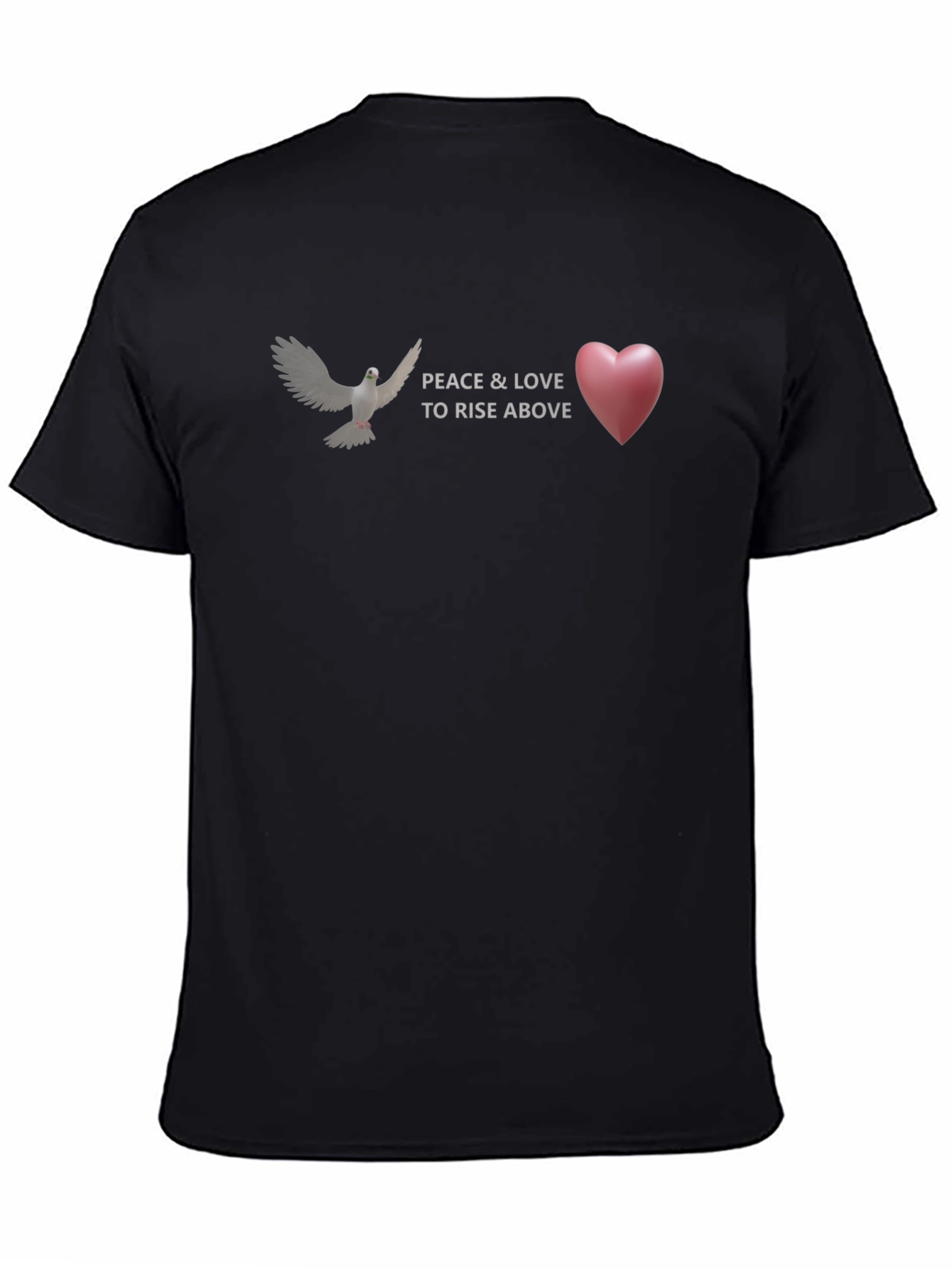 Peace & Love Graphic T-Shirt - Rise Above