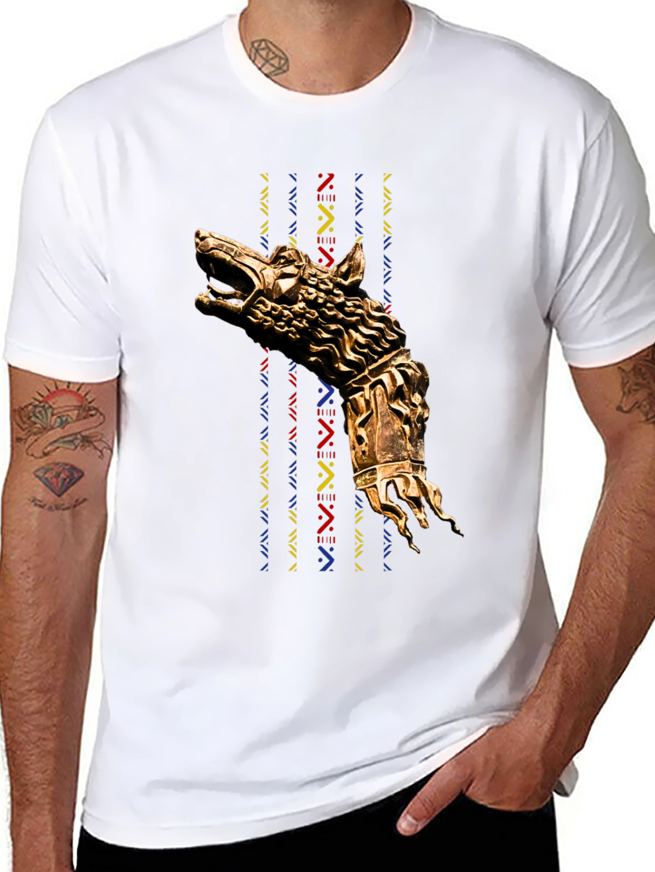 Wolf Head Graphic Black T-Shirt