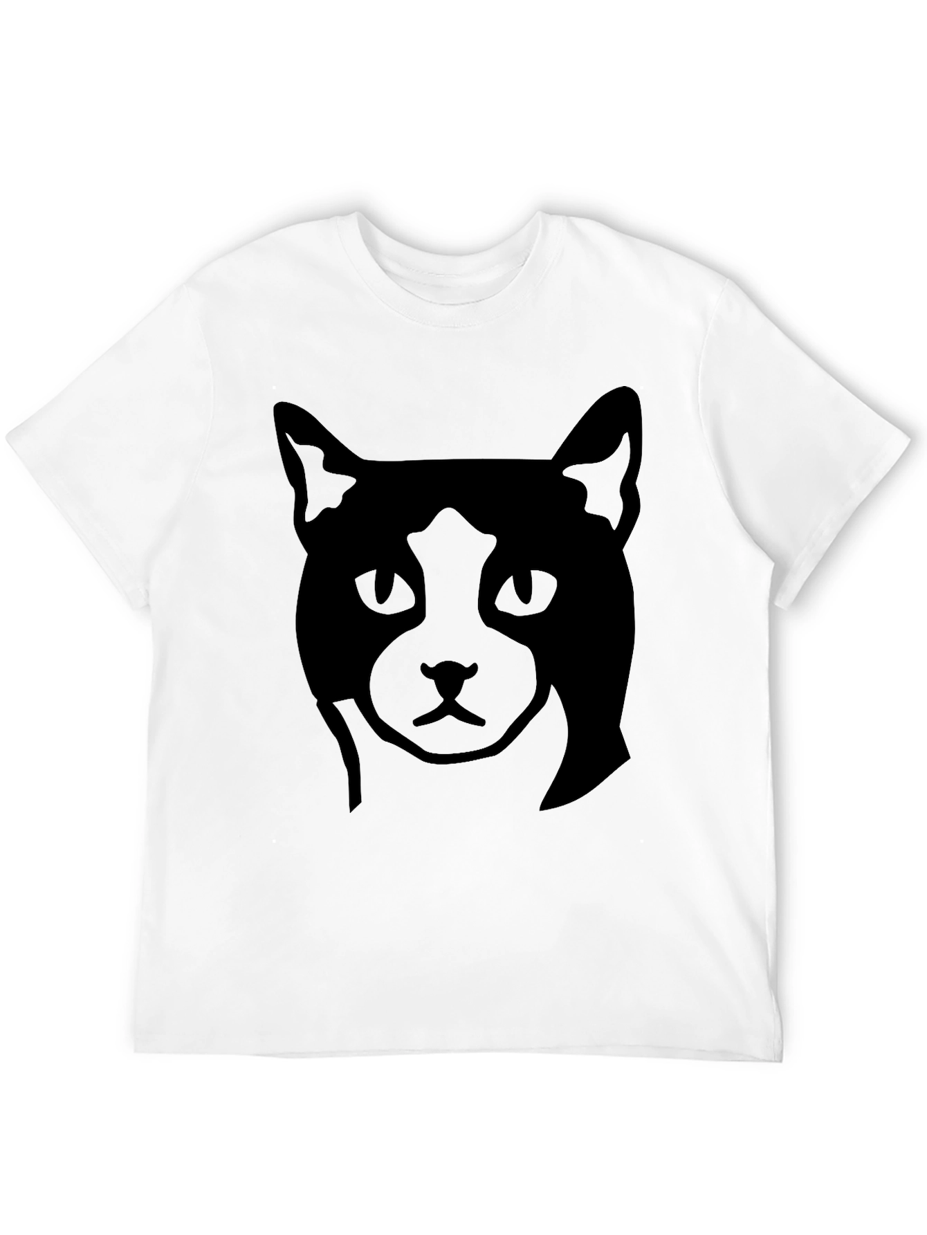 Cool Cat Graphic Tee - Black Cotton Casual Wear