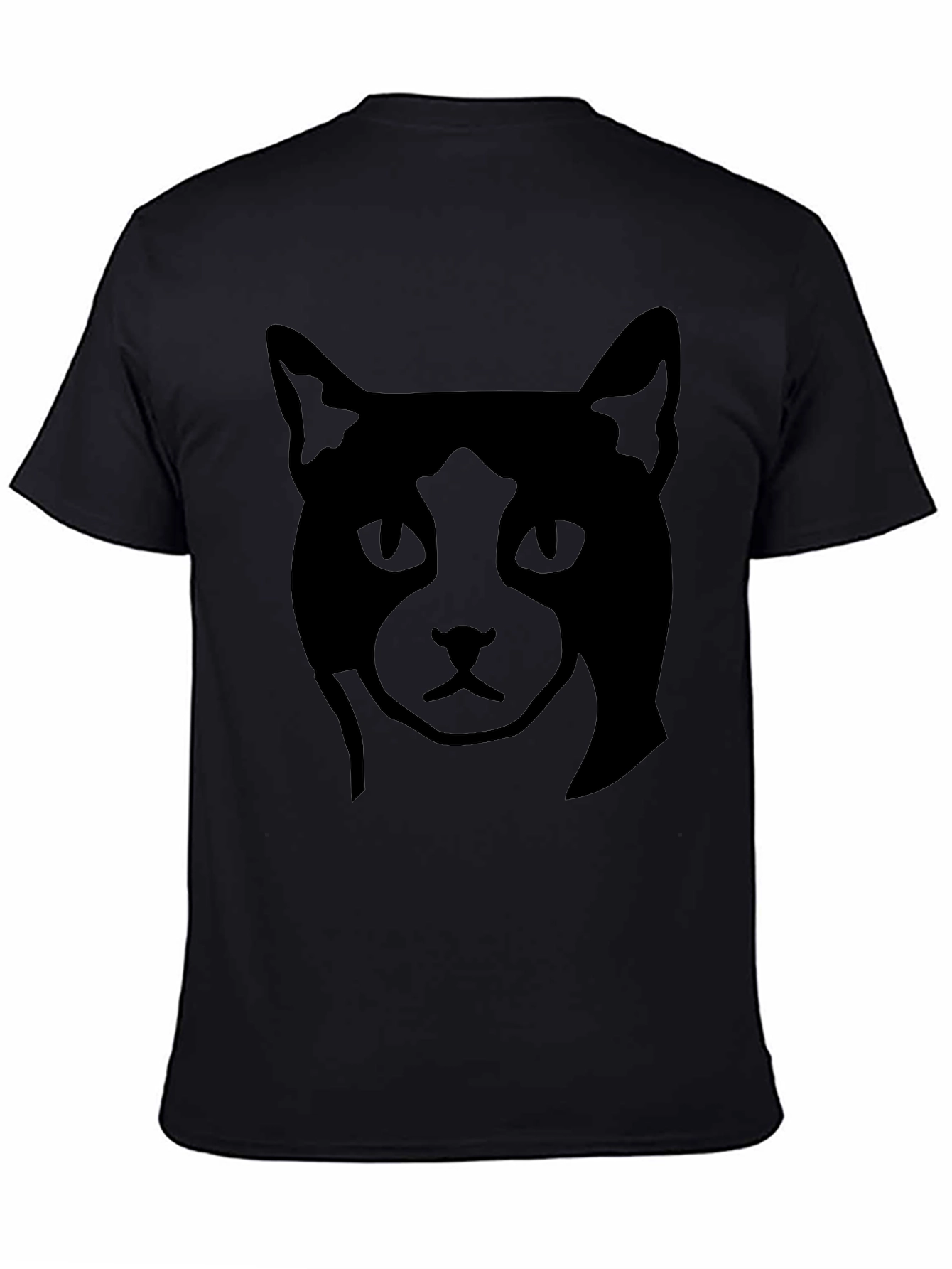 Cool Cat Graphic Tee - Black Cotton Casual Wear