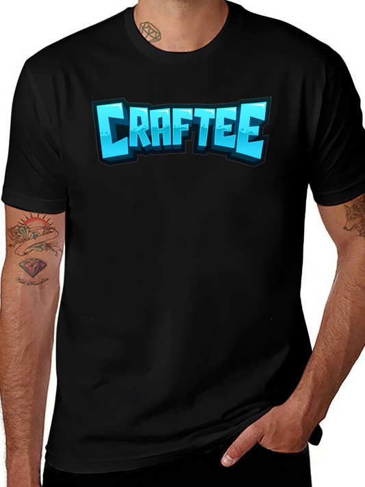CRAFTEE Black Graphic T-Shirt - Casual Style