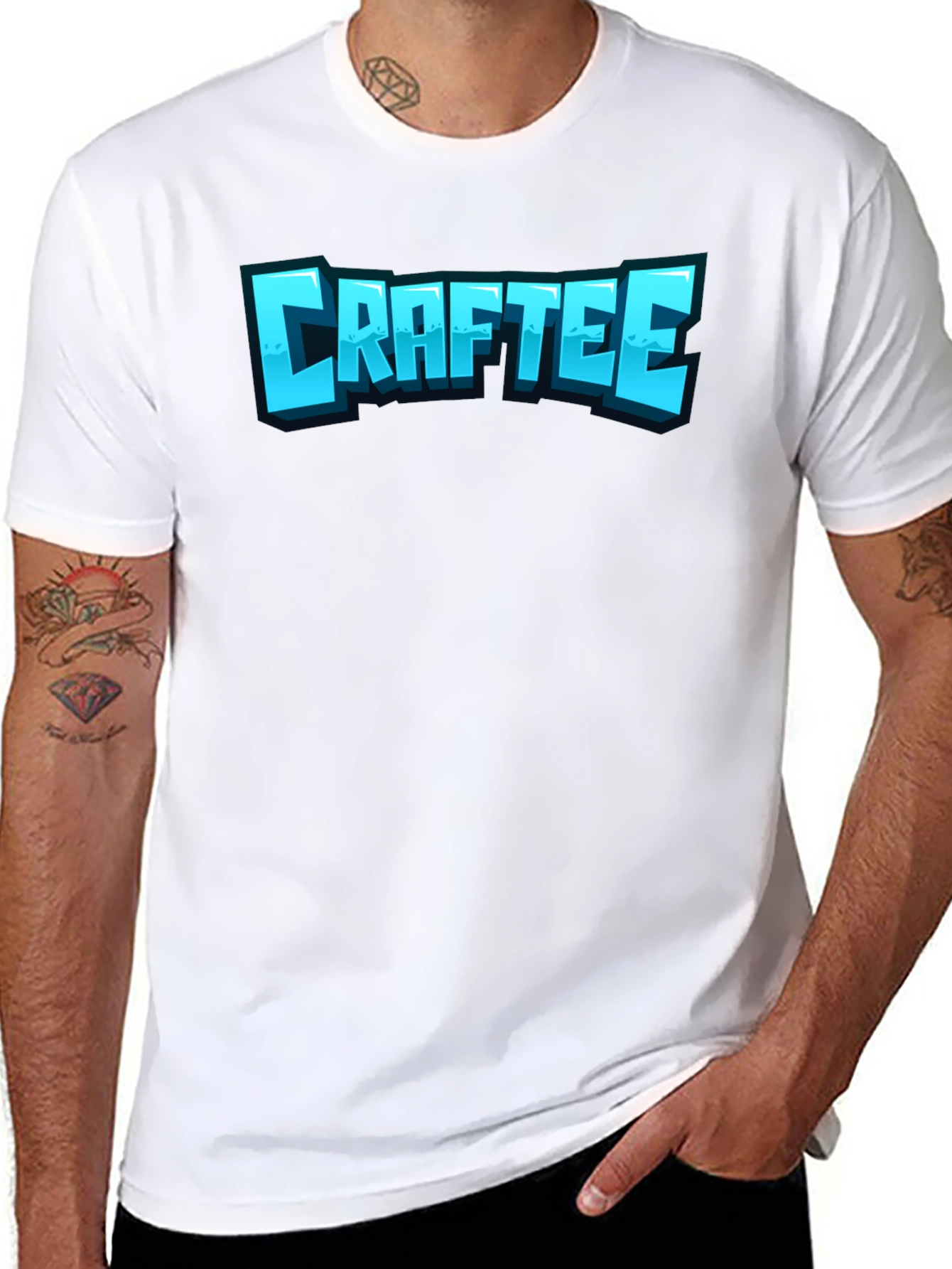 CRAFTEE Black Graphic T-Shirt - Casual Style