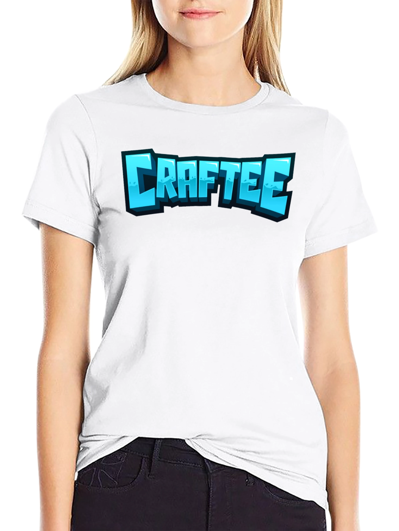 CRAFTEE Black Graphic T-Shirt - Casual Style