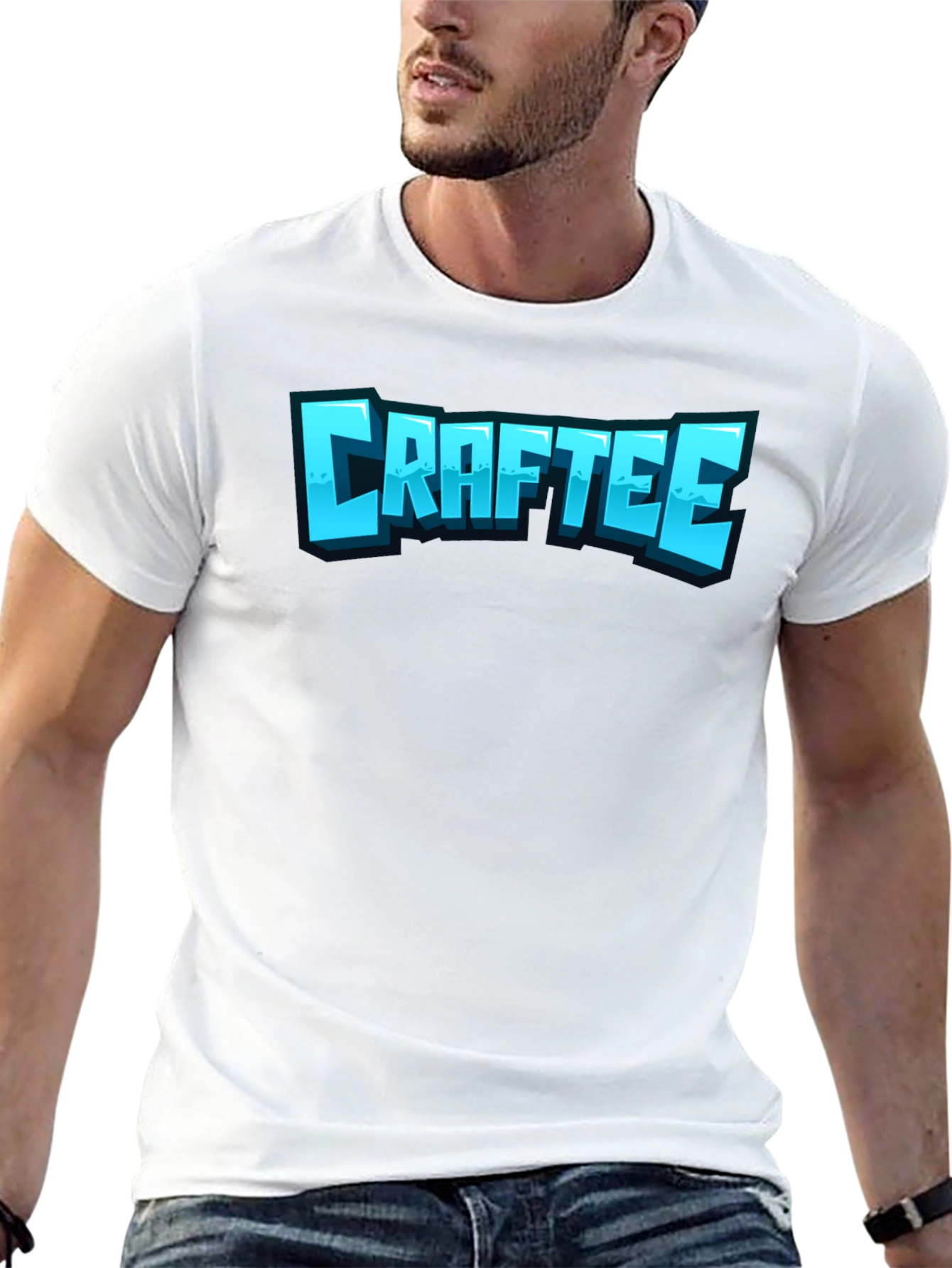 CRAFTEE Black Graphic T-Shirt - Casual Style