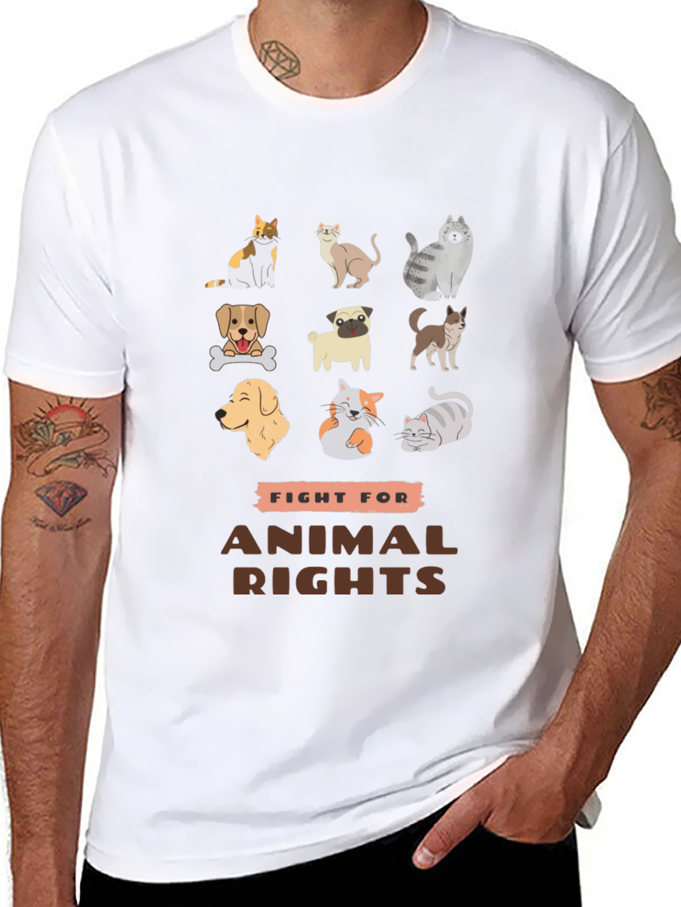 Fight for Animal Rights T-Shirt - Unisex Tee