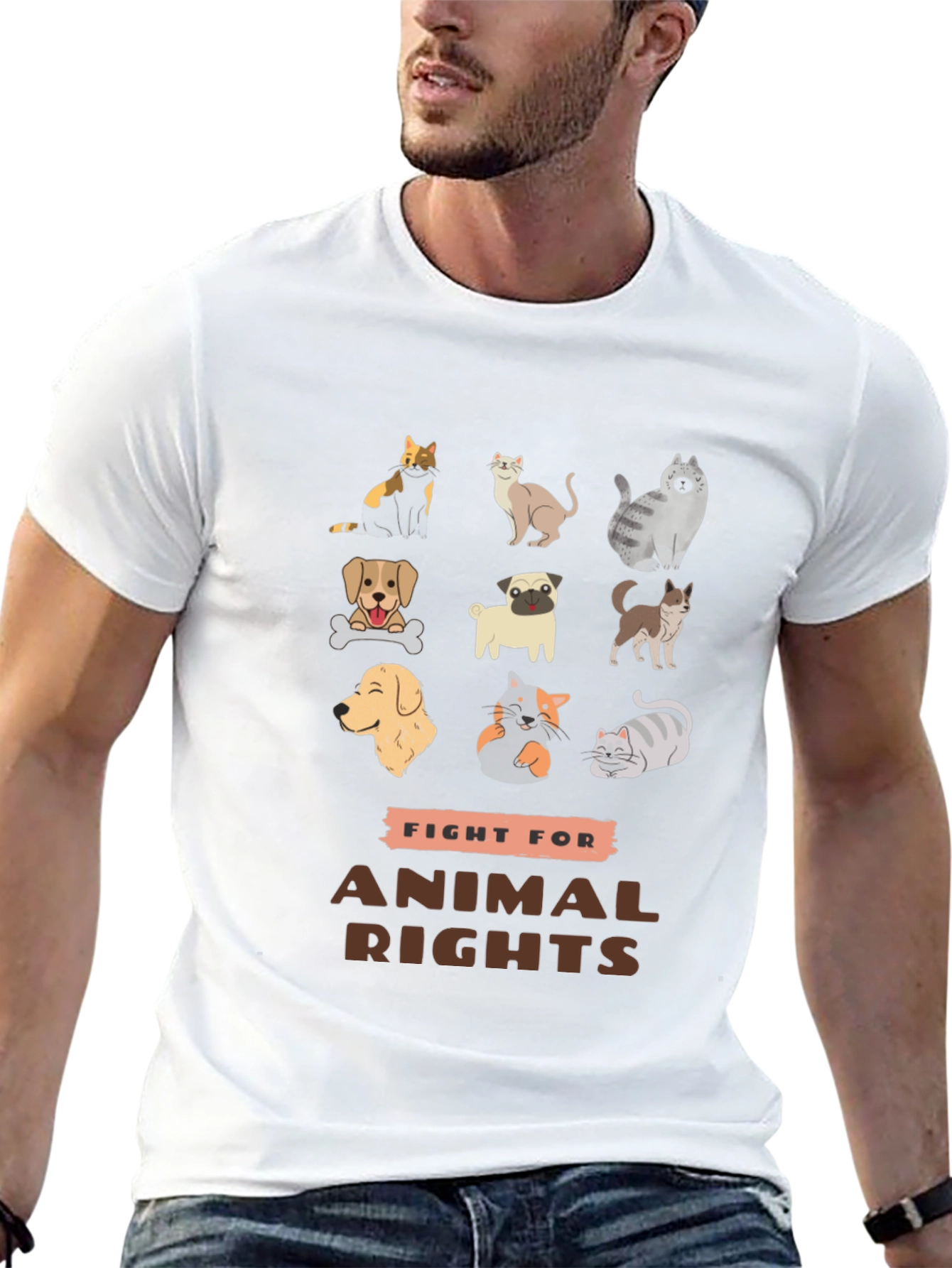 Fight for Animal Rights T-Shirt - Unisex Tee