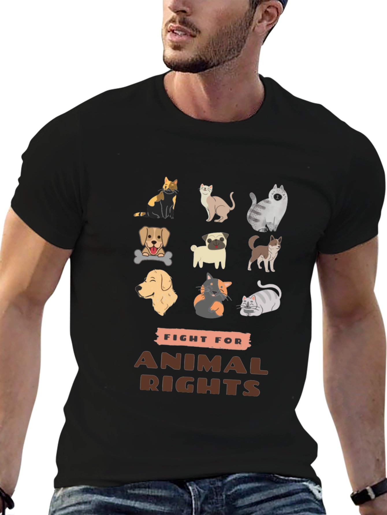Fight for Animal Rights T-Shirt - Unisex Tee