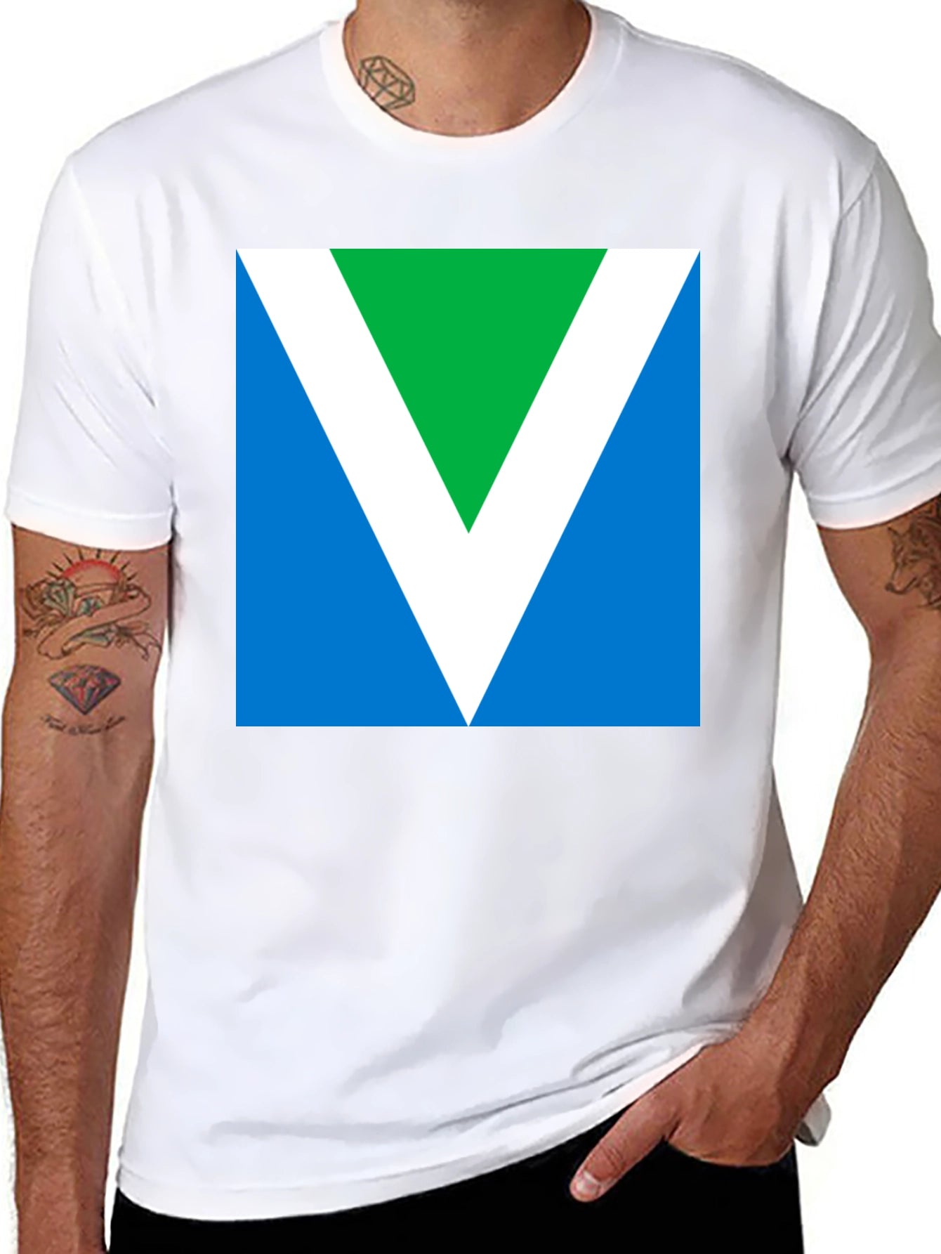 Vegan Symbol T-Shirt - Stylish & Comfortable