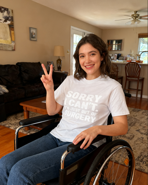 Sorry I Can't. I'm Just Out of Surgery Funny T-Shirt - 100% Cotton, Humorous Tee for Post-Surgery Recovery & Casual Occasions