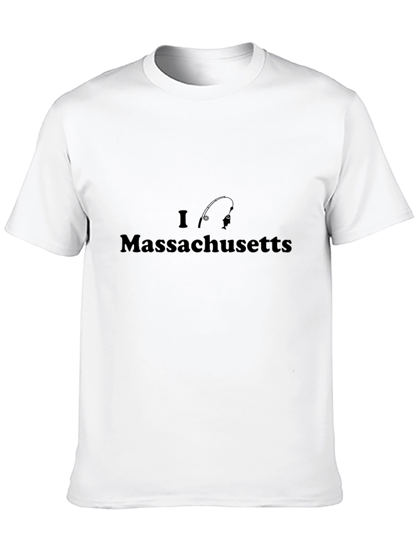 I Love Massachusetts Fishing T-Shirt