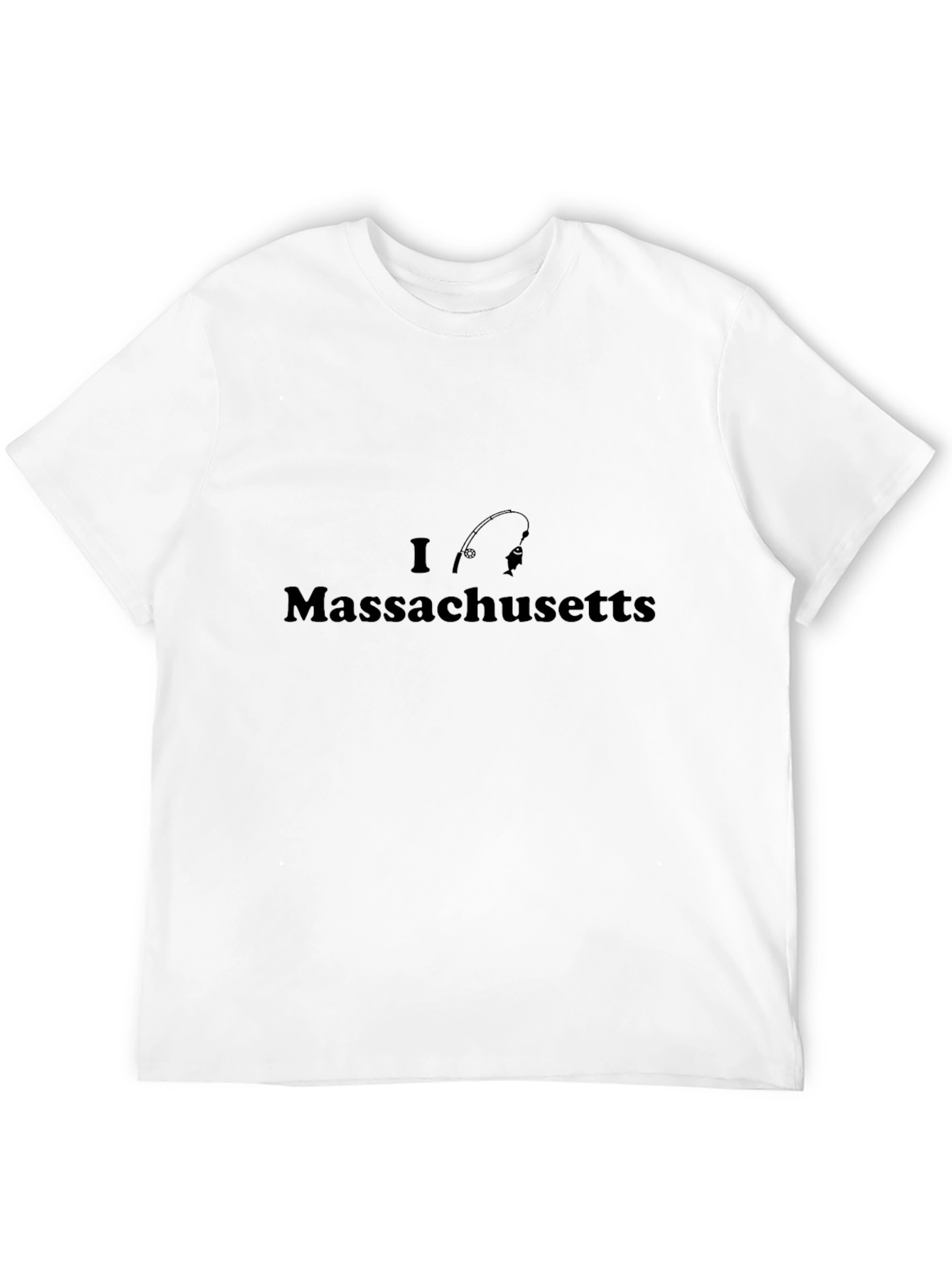 I Love Massachusetts Fishing T-Shirt