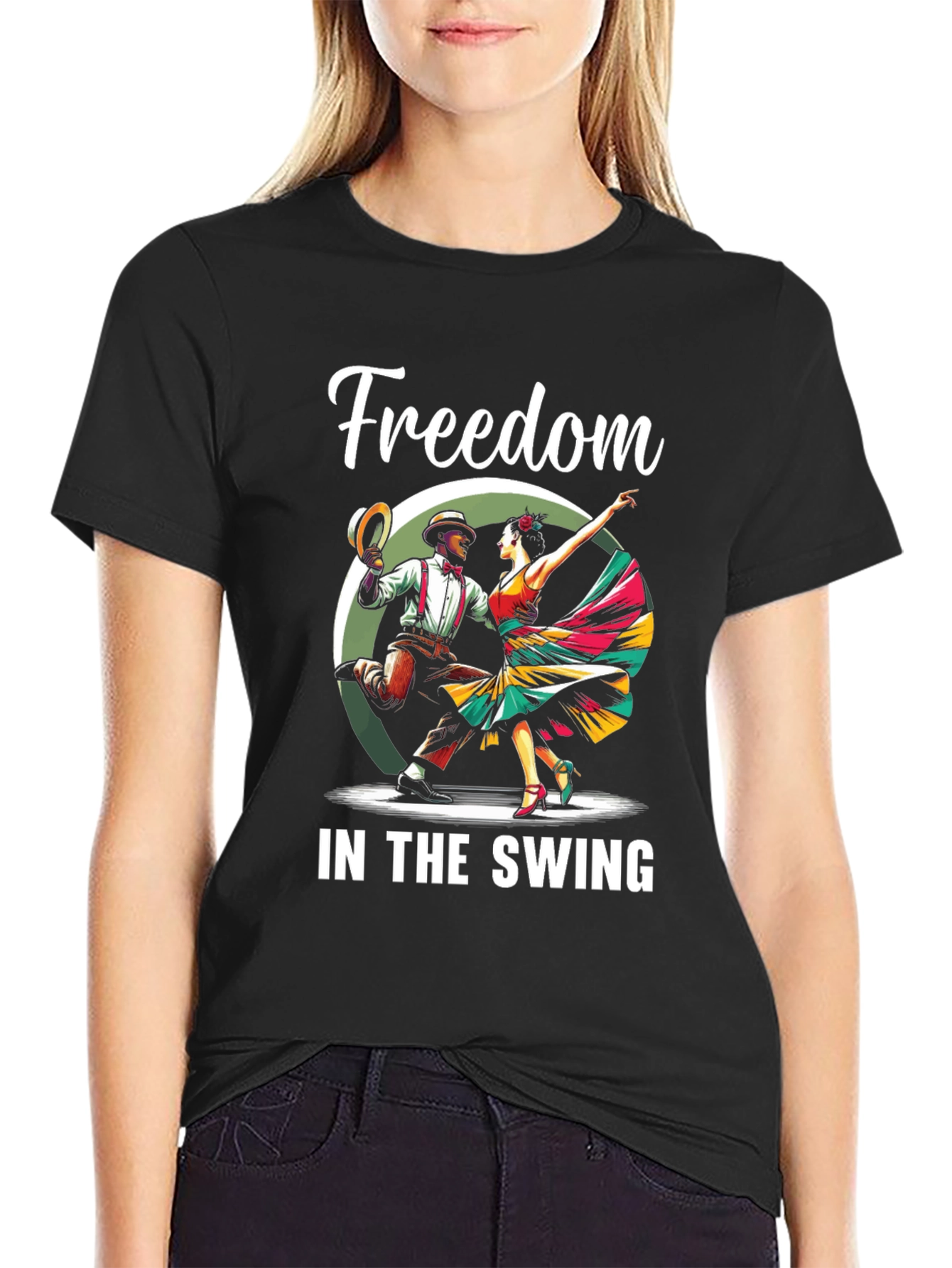 Freedom in the Swing Dance T-Shirt