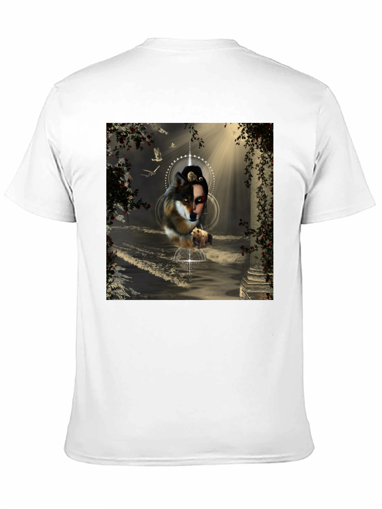 Wolf Spirit Graphic Tee - Unique Art Design