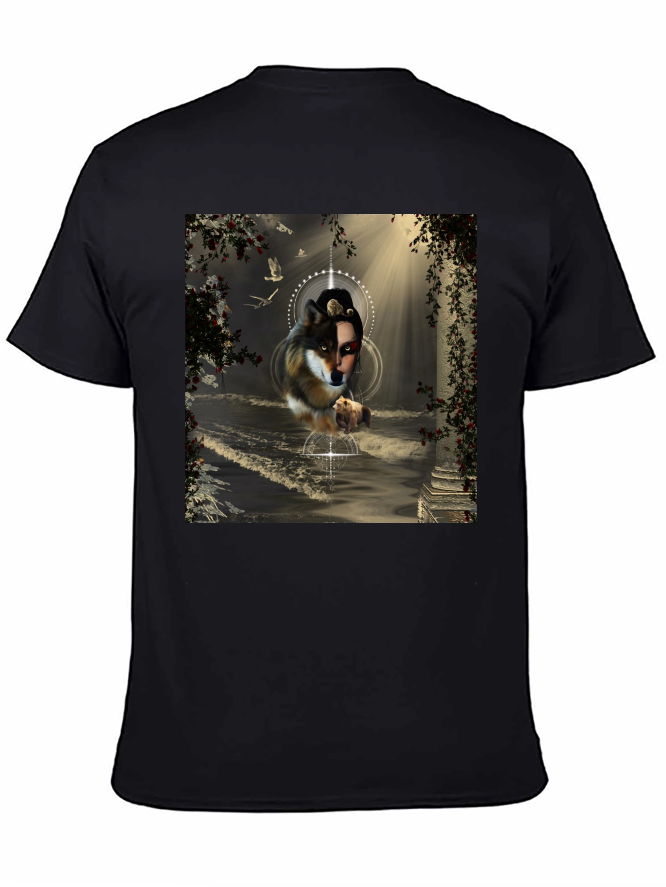 Wolf Spirit Graphic Tee - Unique Art Design