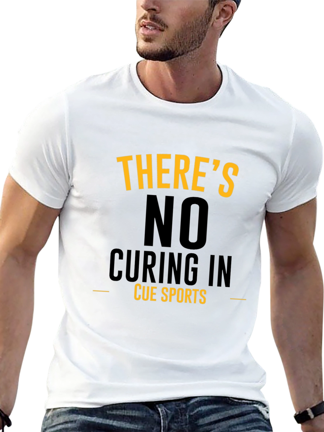 Cue Sports T-Shirt - No Curing In