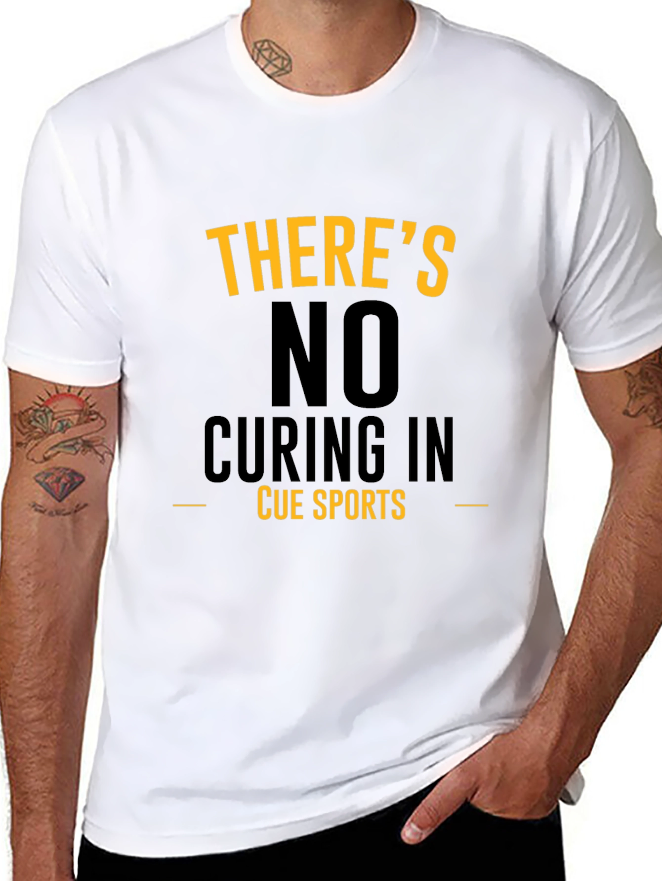 Cue Sports T-Shirt - No Curing In