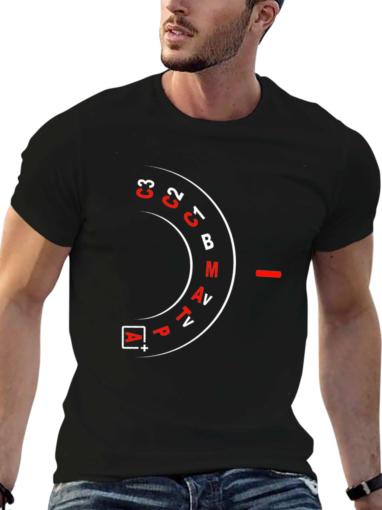 Camera Mode Dial Graphic T-Shirt