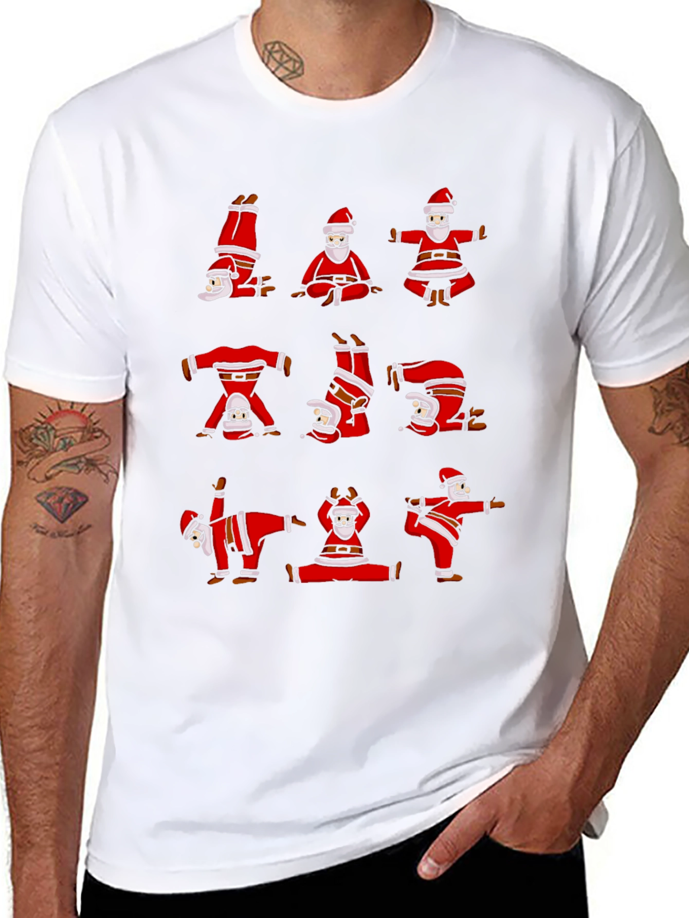 Yoga Santa T-Shirt - Holiday Fun!