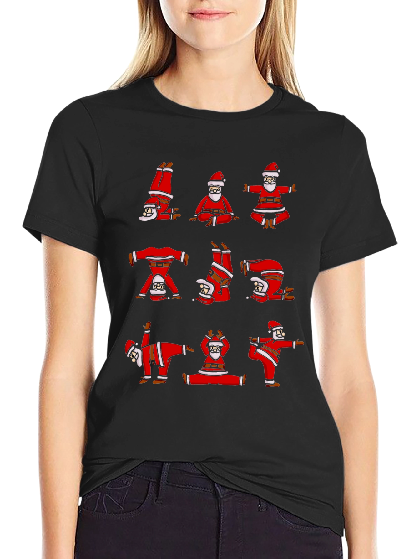 Yoga Santa T-Shirt - Holiday Fun!