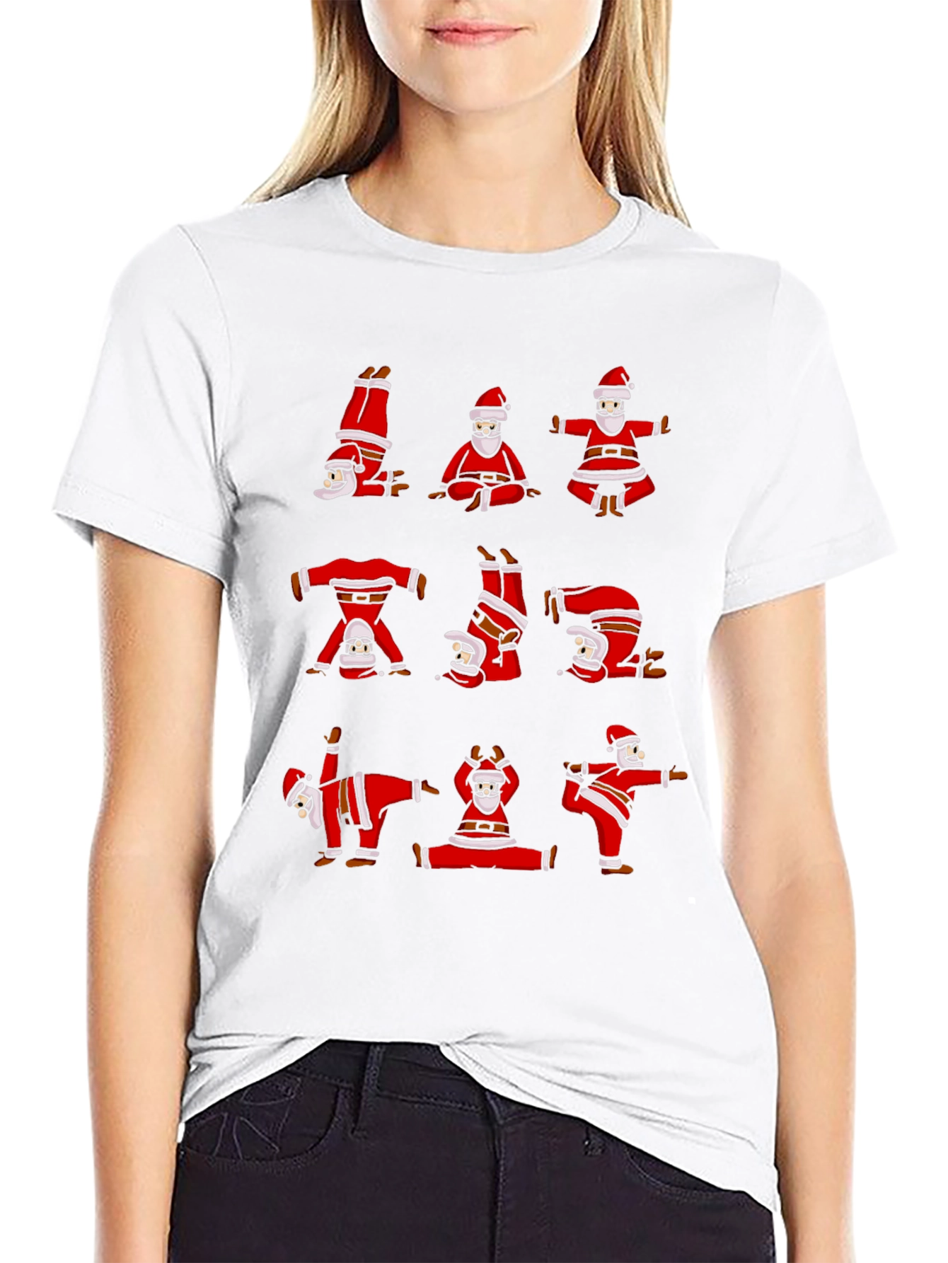 Yoga Santa T-Shirt - Holiday Fun!
