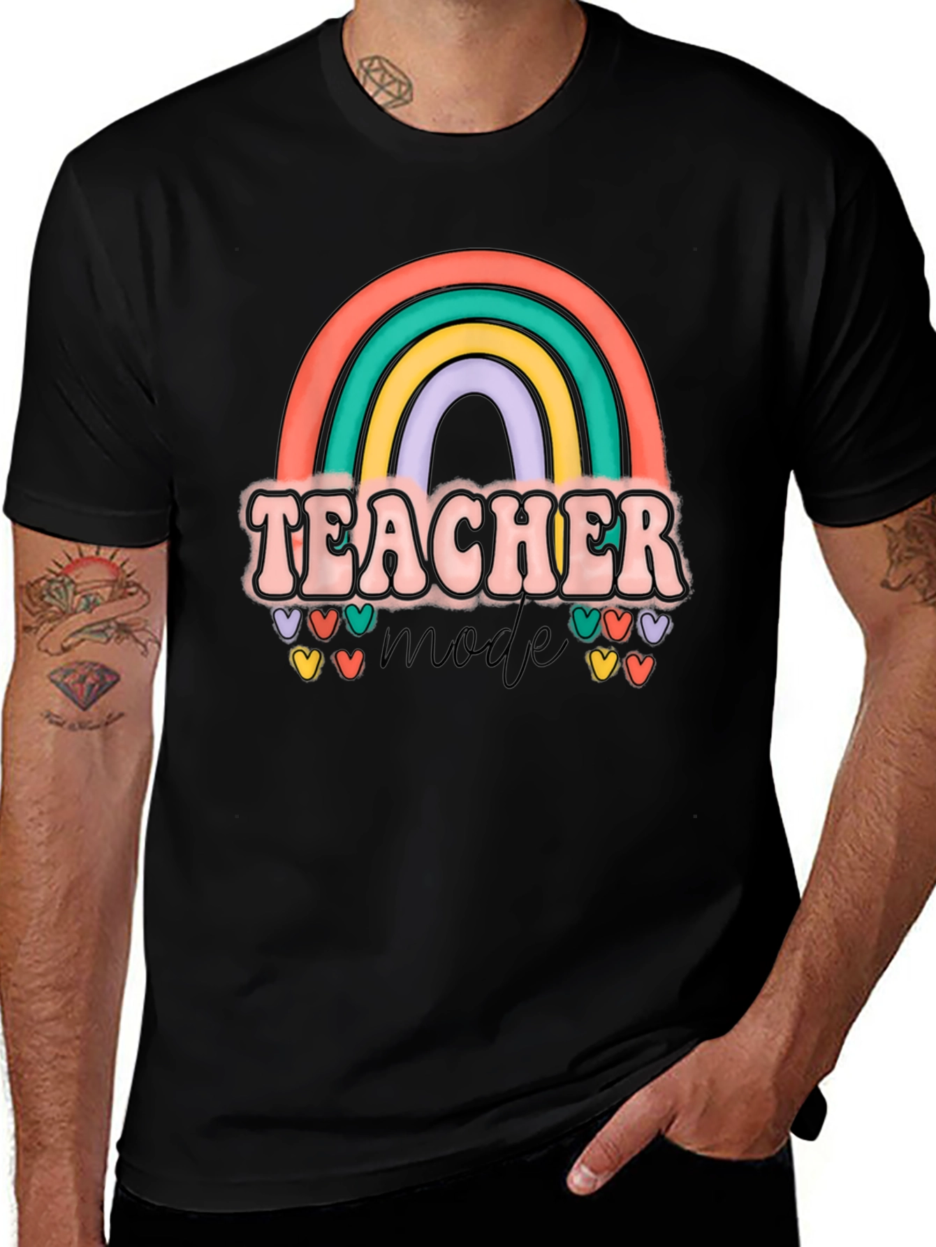Teacher Mode Rainbow T-Shirt