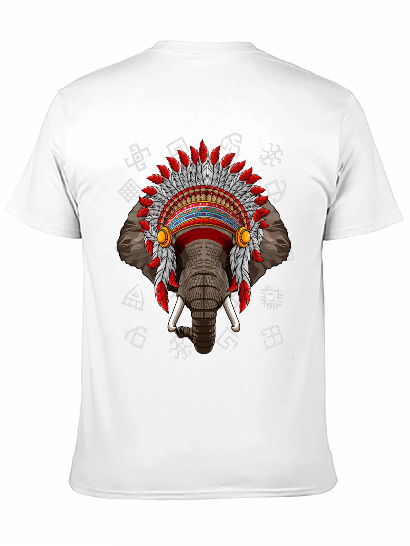 Elephant Indian Headdress T-Shirt