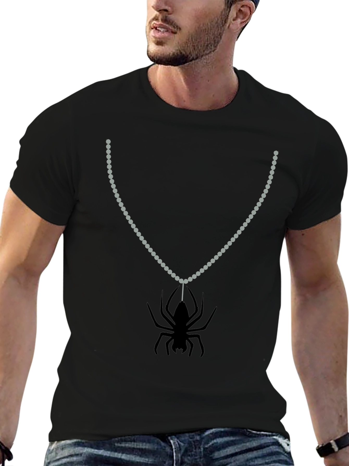Spider Pendant Tee - Creepy Cool Style