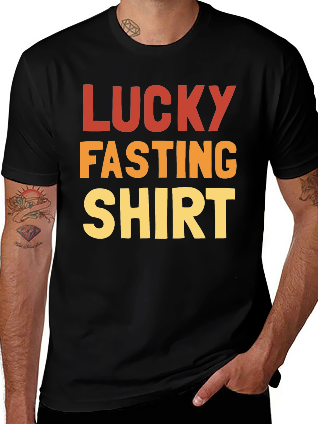 Lucky Fasting Shirt - Bold Graphic Tee