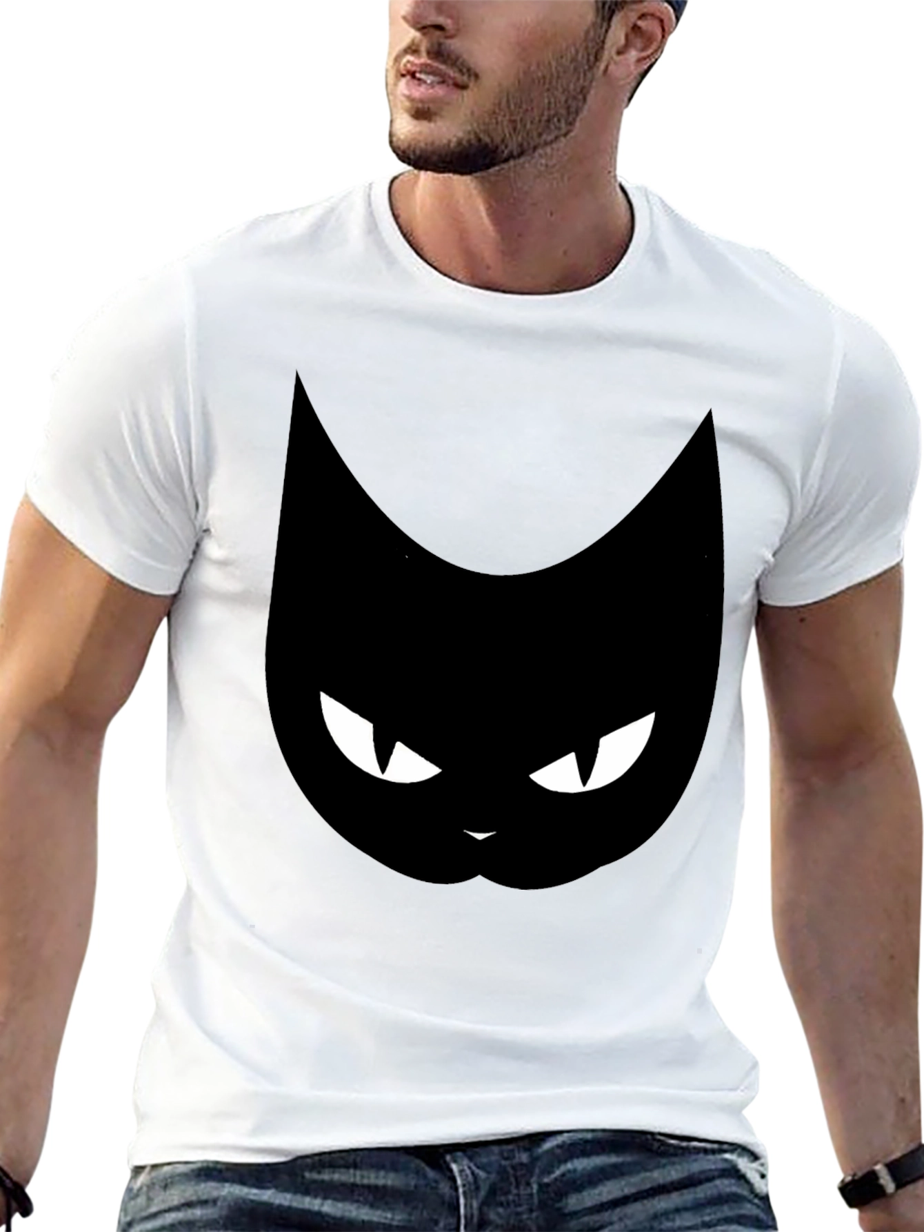 Black Cat Graphic T-Shirt