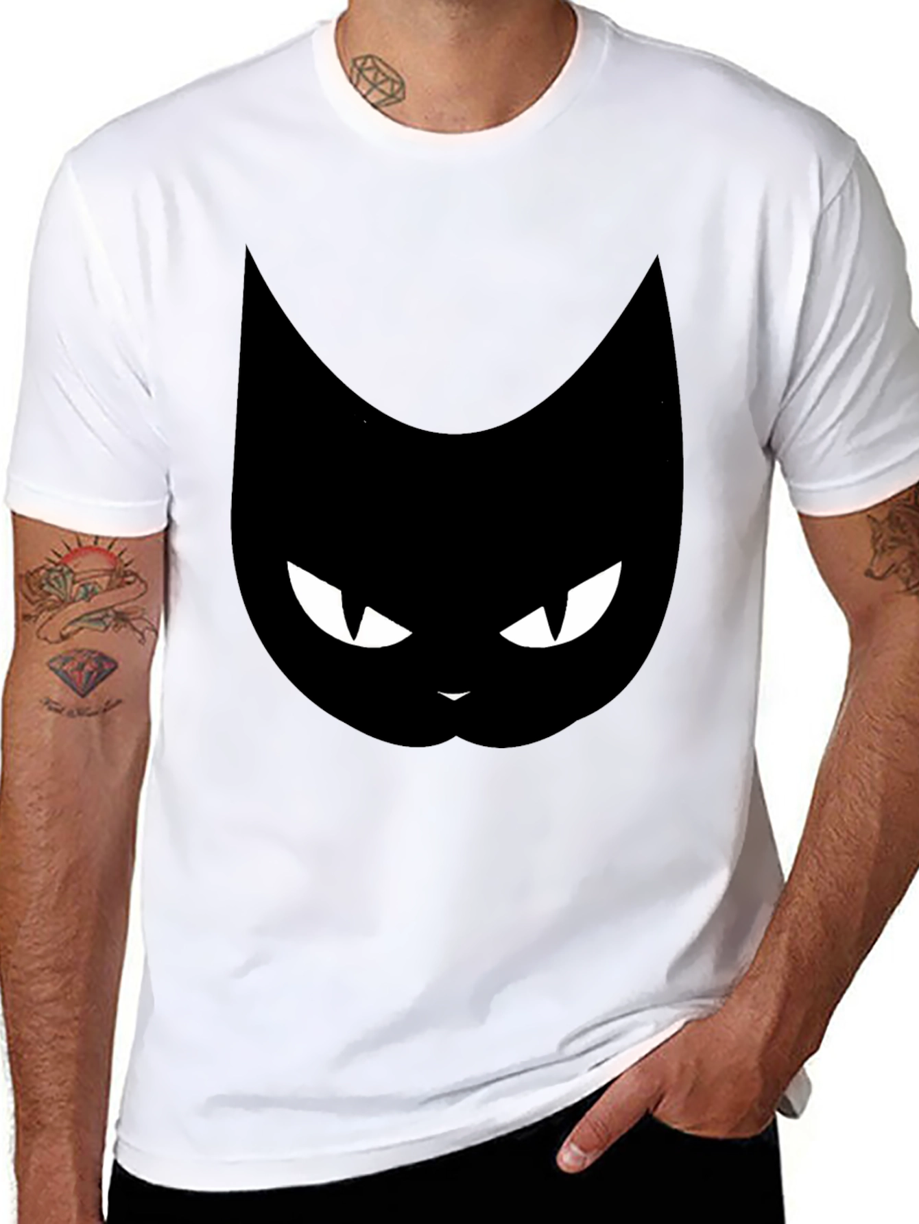 Black Cat Graphic T-Shirt