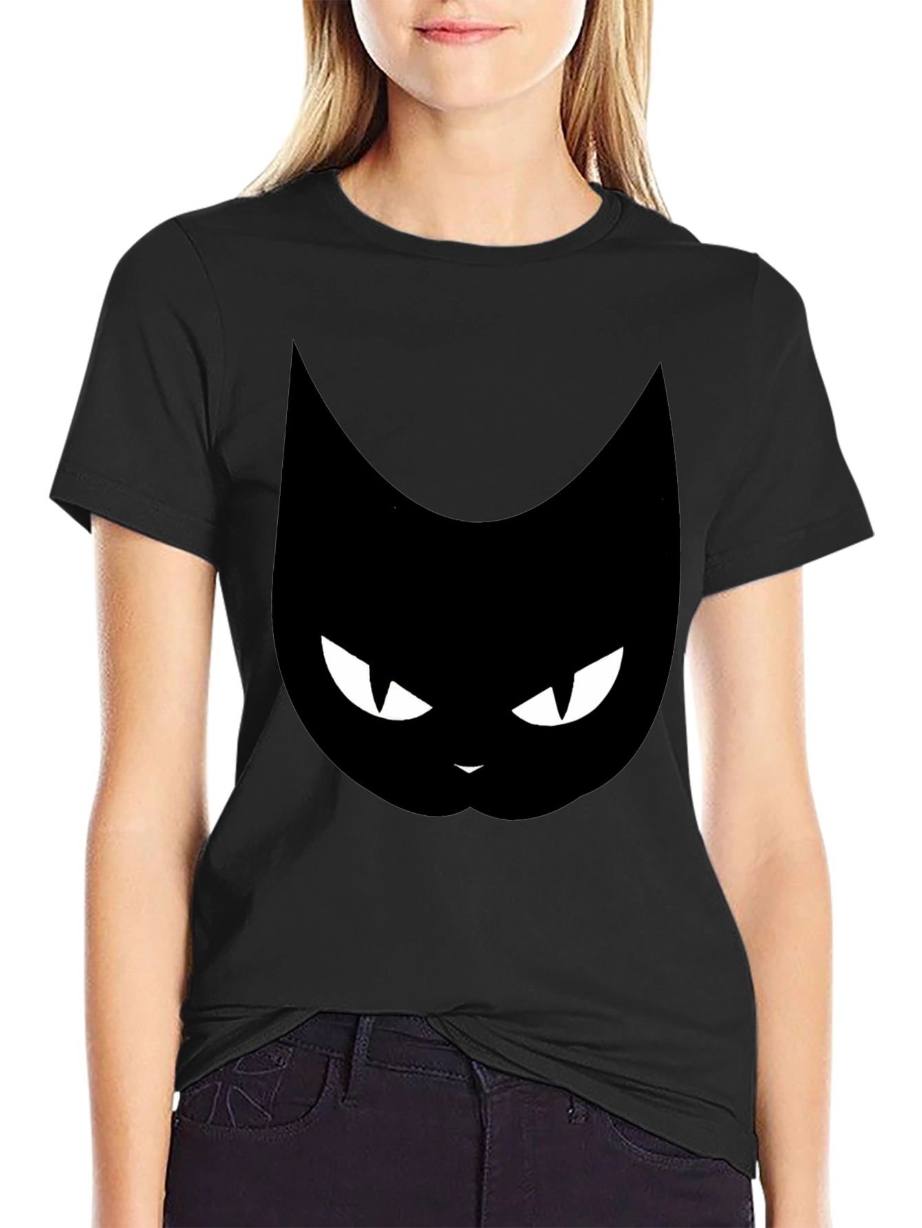 Black Cat Graphic T-Shirt