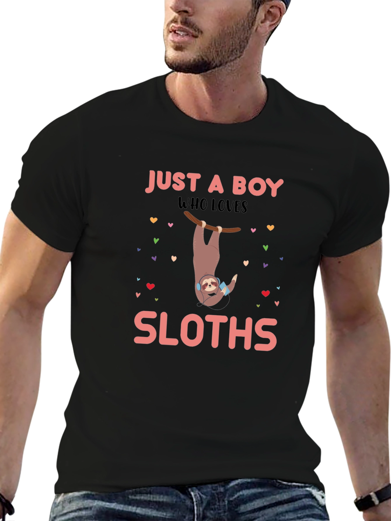 Just a Boy Who Loves Sloths T-Shirt