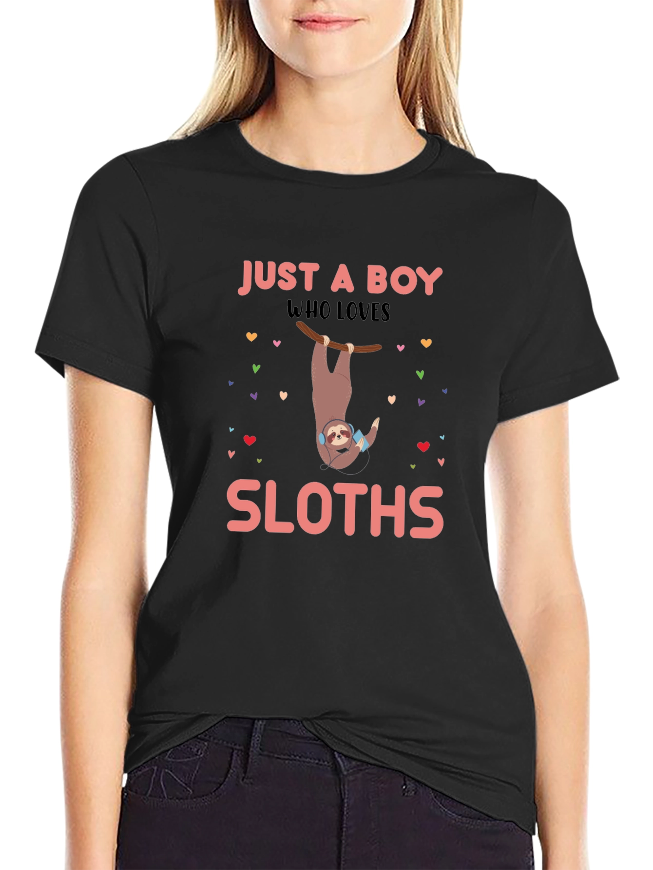 Just a Boy Who Loves Sloths T-Shirt
