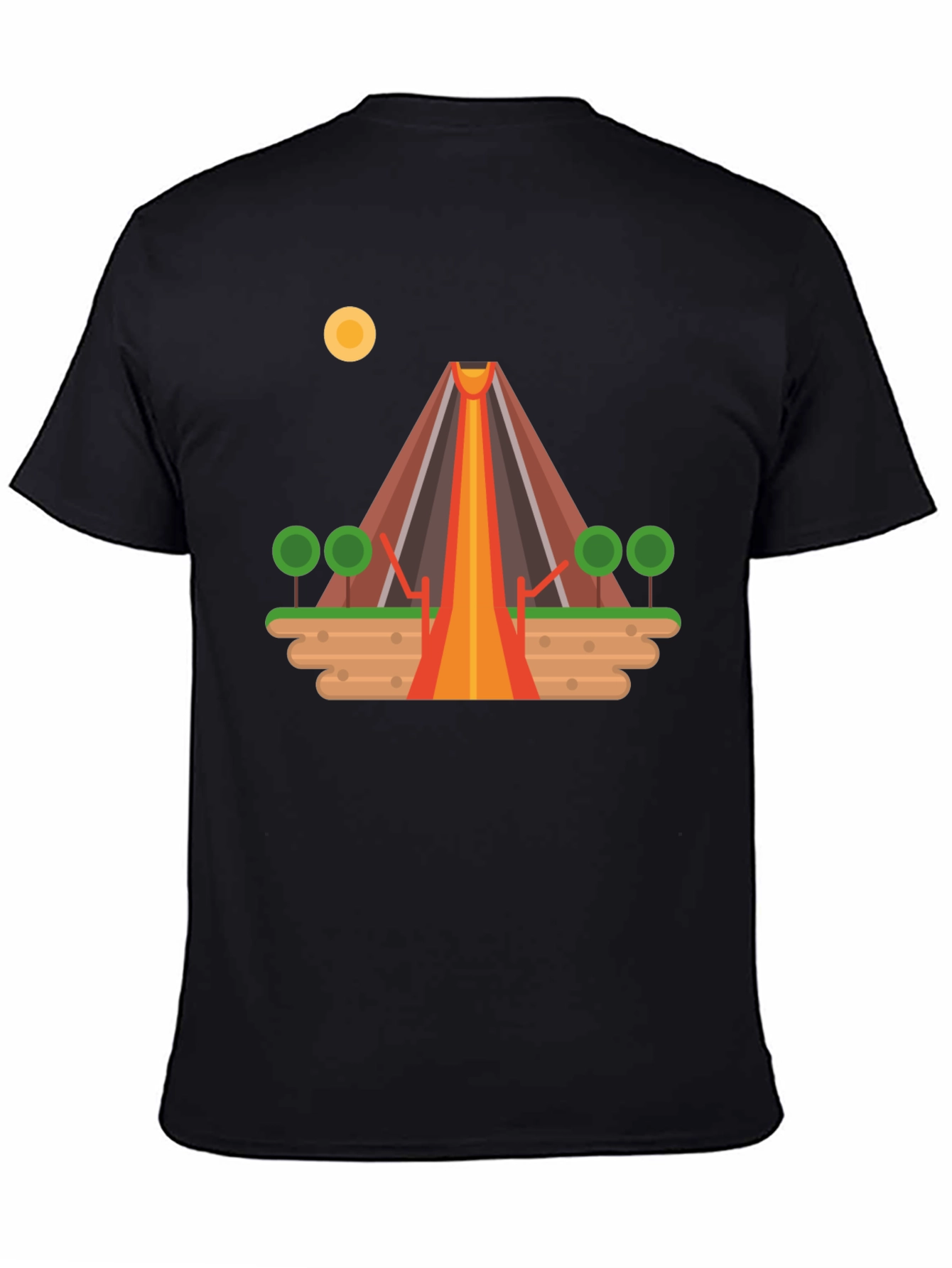 Volcano Graphic Tee - Black T-Shirt