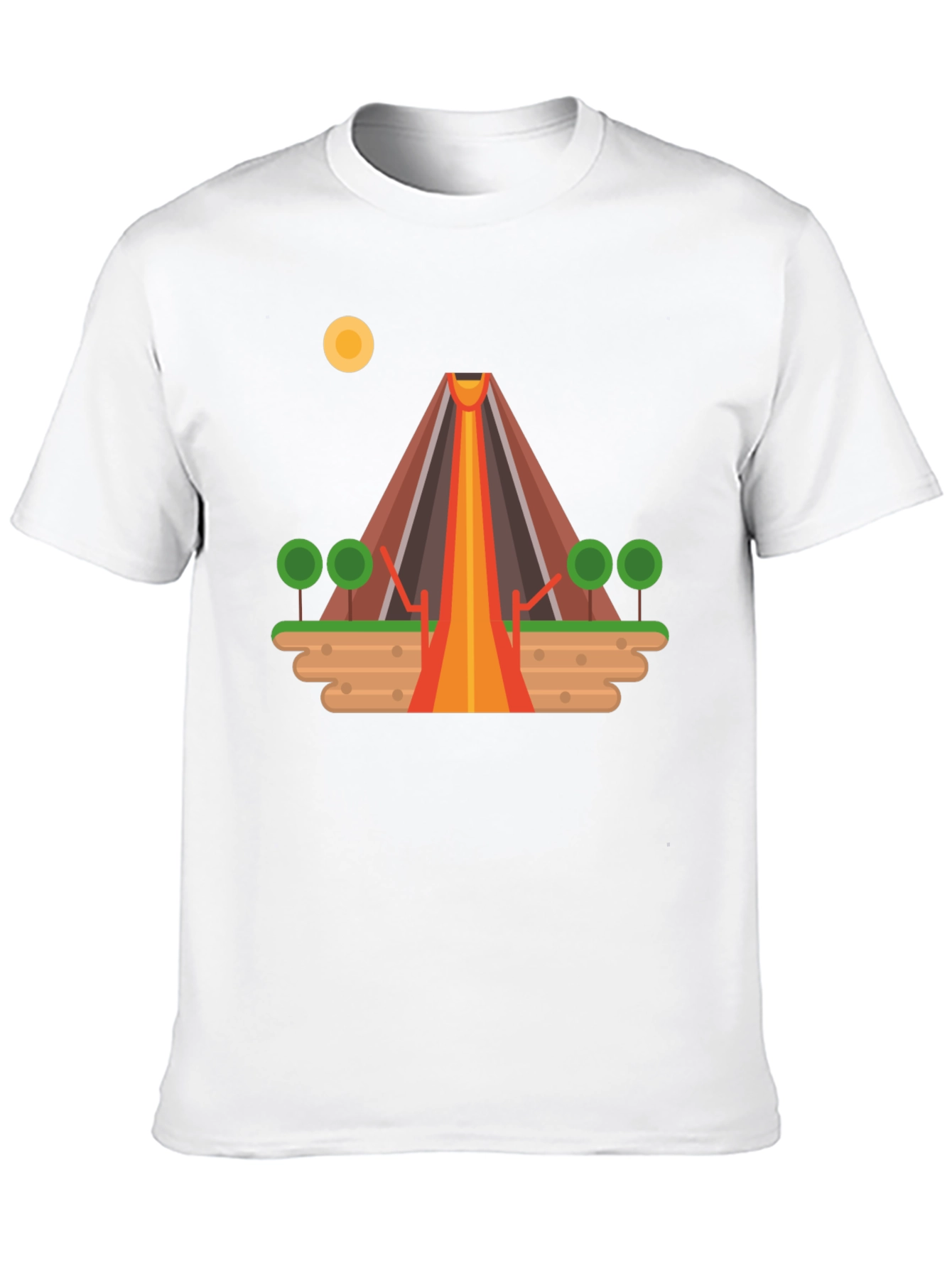 Volcano Graphic Tee - Black T-Shirt
