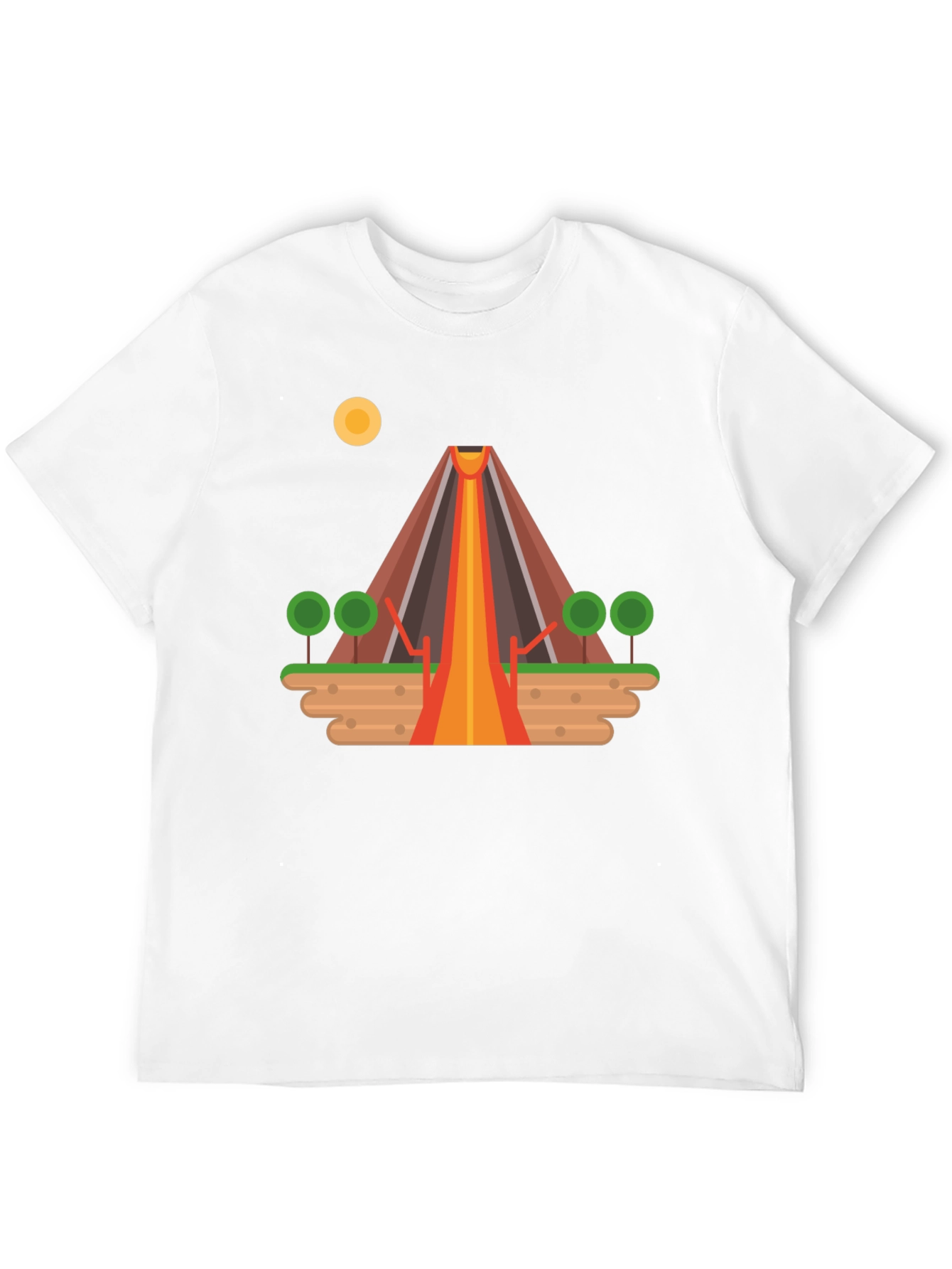 Volcano Graphic Tee - Black T-Shirt