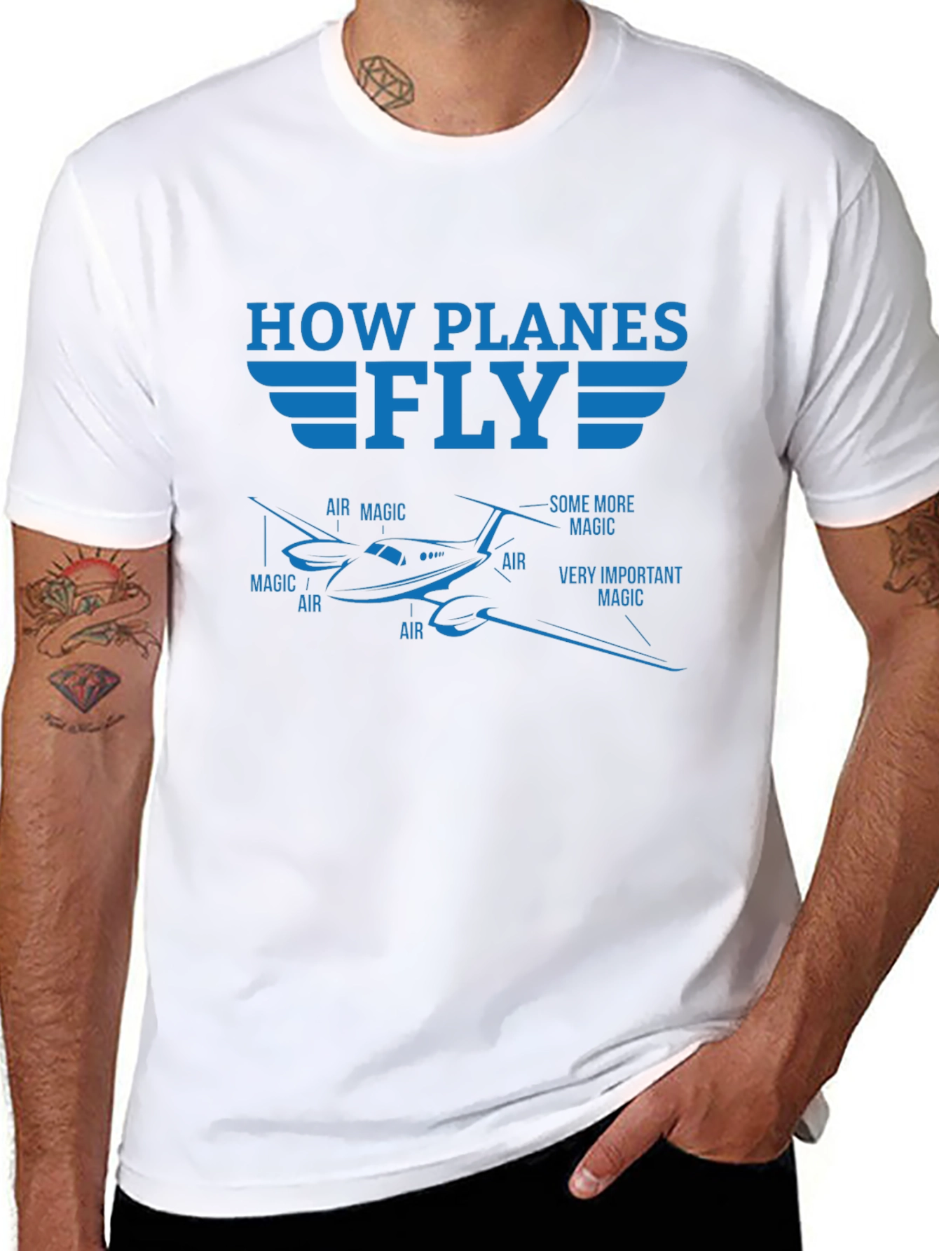 How Planes Fly Graphic T-Shirt