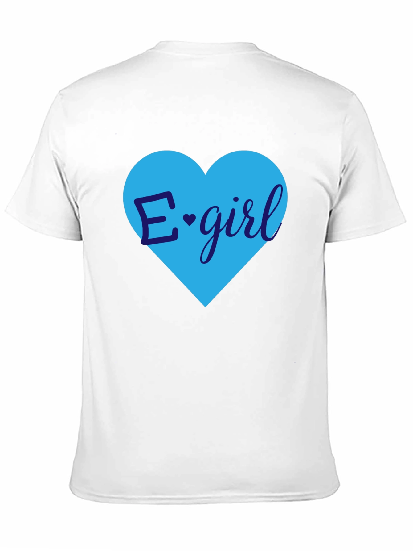 E-Girl Heart Graphic Tee - Trendy Casual Top