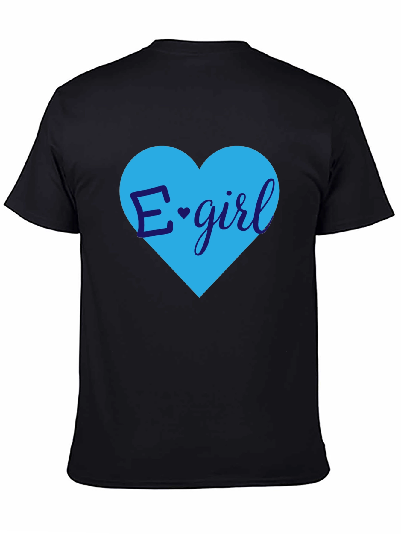 E-Girl Heart Graphic Tee - Trendy Casual Top