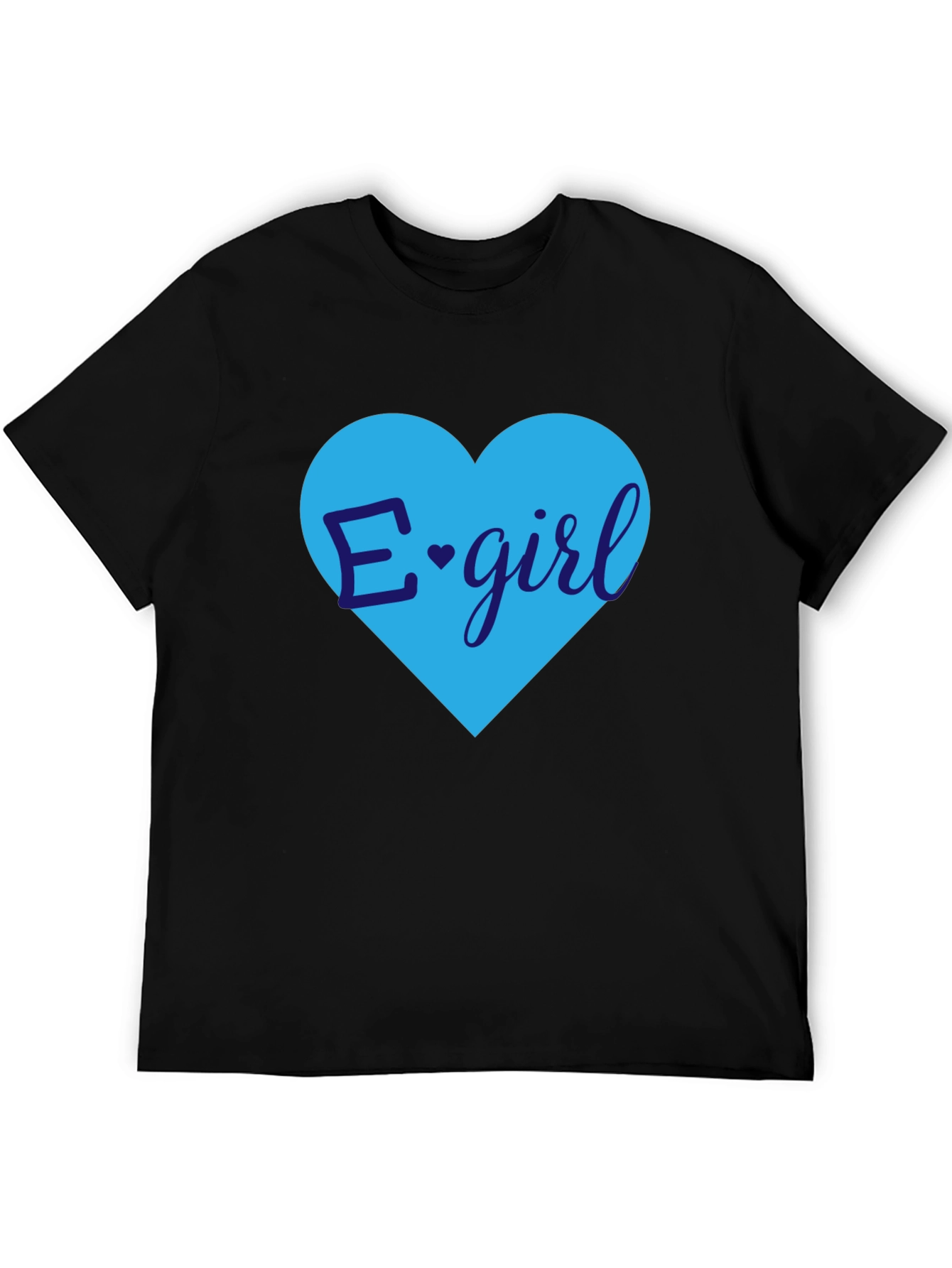 E-Girl Heart Graphic Tee - Trendy Casual Top