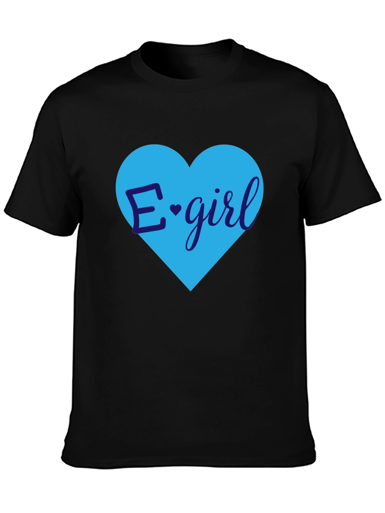 E-Girl Heart Graphic Tee - Trendy Casual Top
