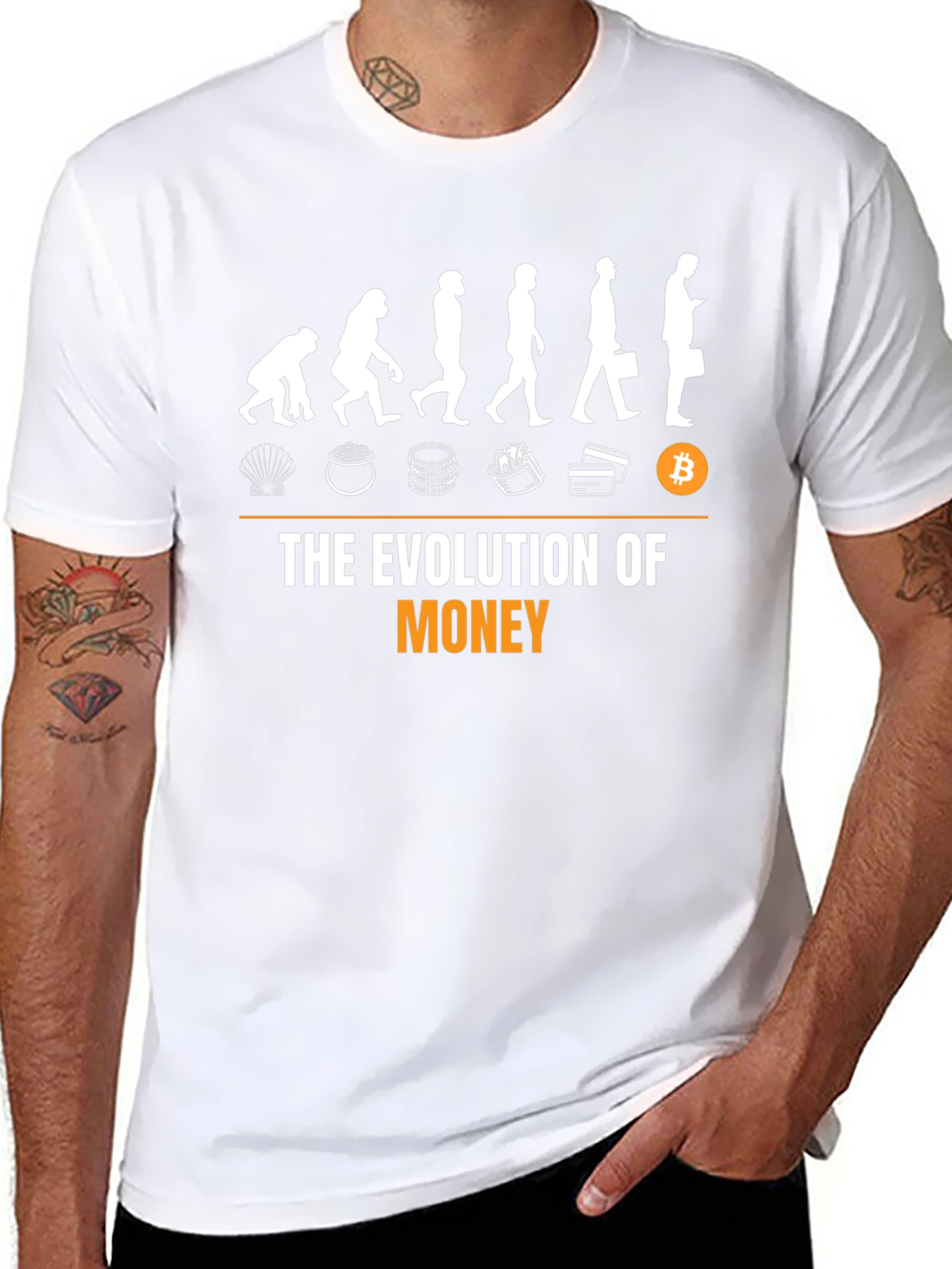 Evolution of Money T-Shirt - Crypto Bitcoin Tee