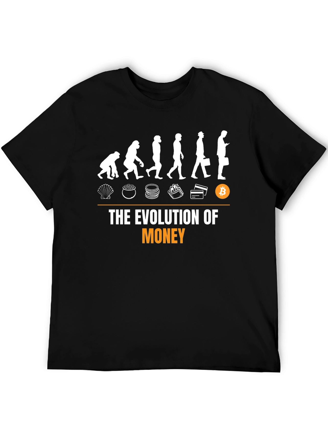 Evolution of Money T-Shirt - Crypto Bitcoin Tee