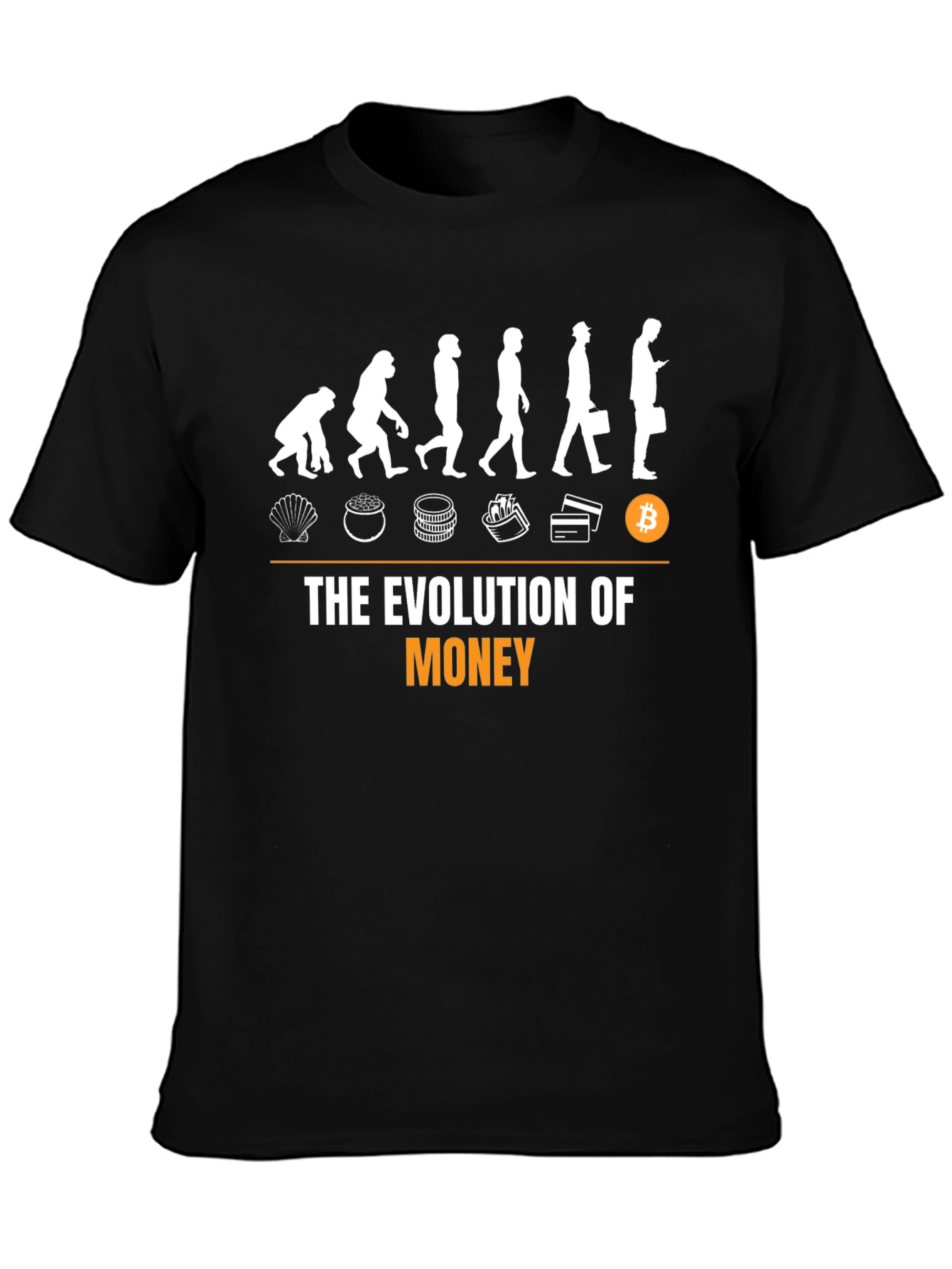 Evolution of Money T-Shirt - Crypto Bitcoin Tee
